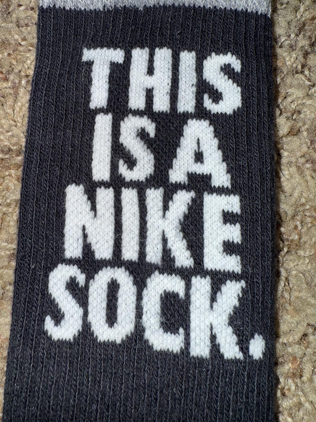 Nike Nike Men’s “THIS IS A NIKE SOCK” Everyday Plus Cushion Crew Socks Size ONE SIZE - 3 Thumbnail