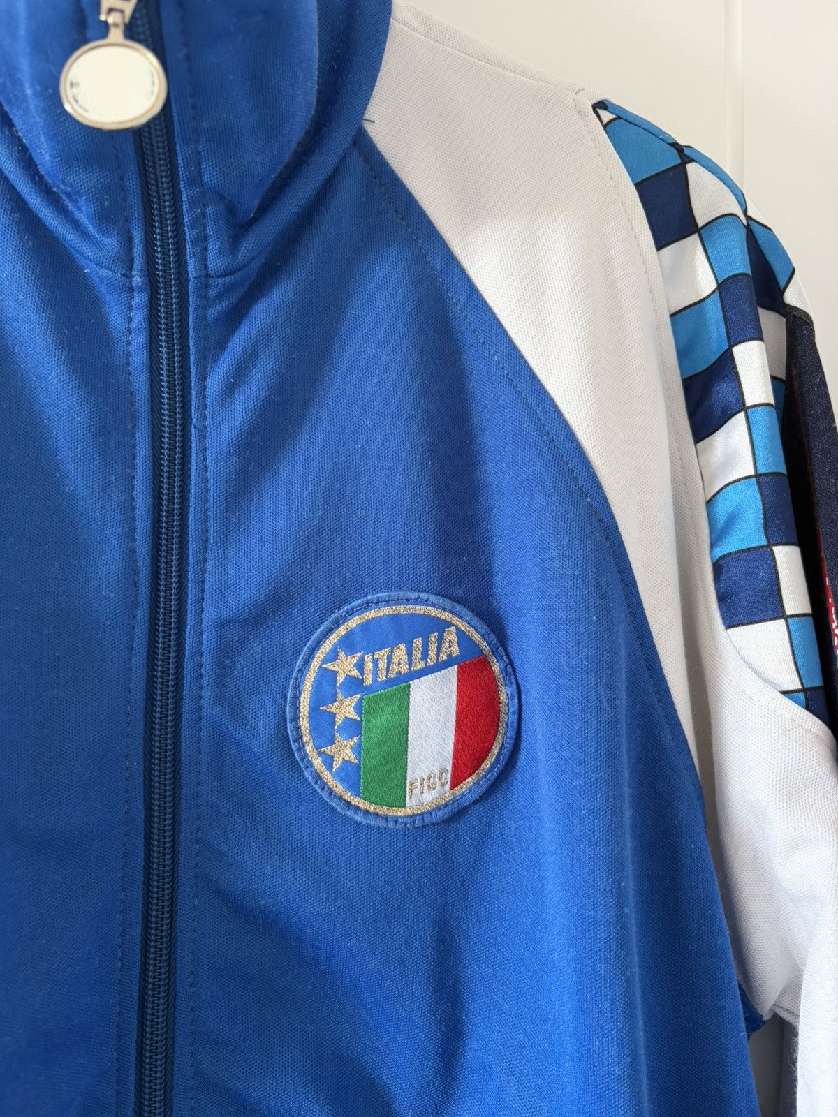 Italy Diadora 1990-1992 treningowa kurtka Vintage — zdjęcie 2
