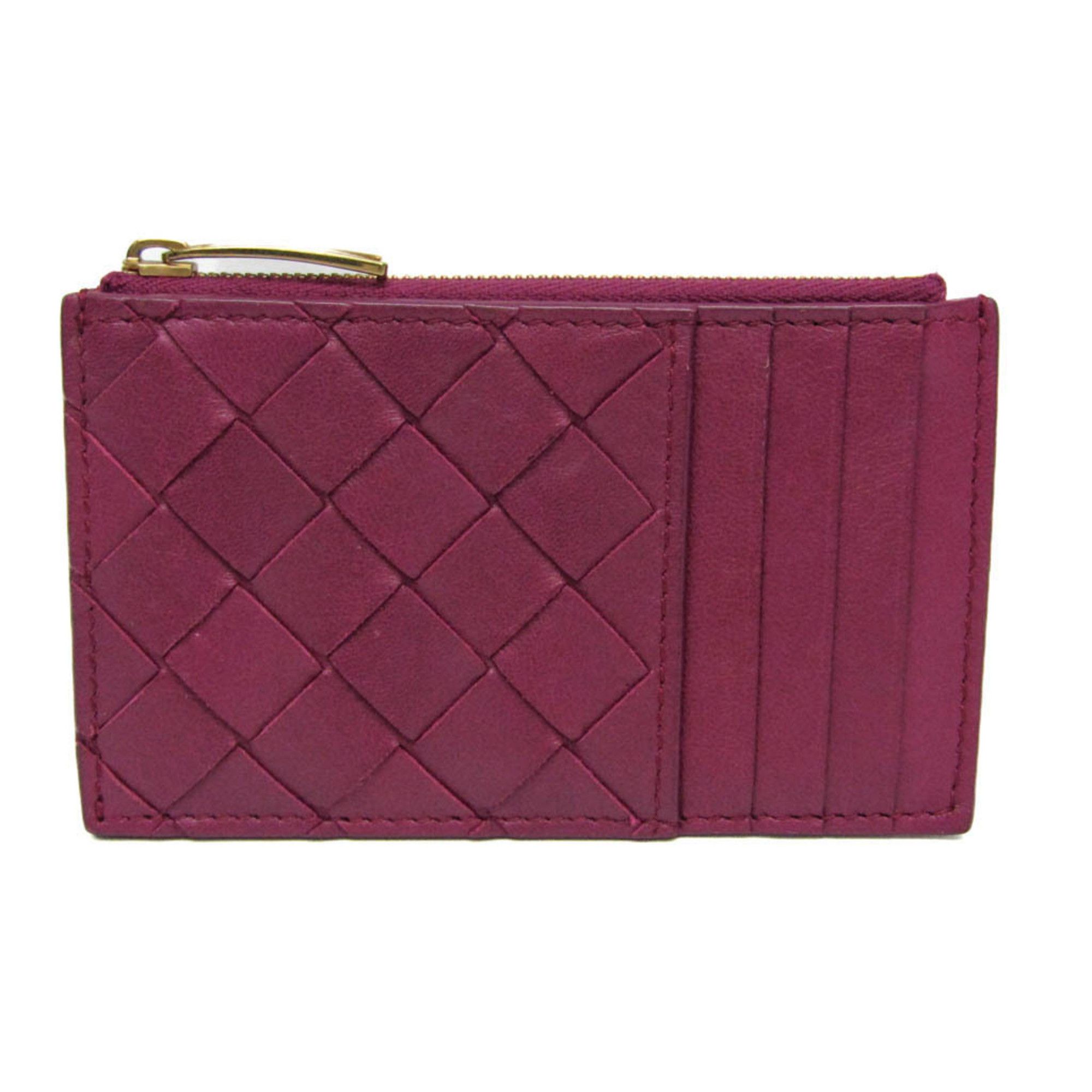 Bottega Veneta Bottega Veneta Intrecciato Coin Card Case Women's Leather Coin Purse/coin Case Purple Size ONE SIZE - 1 Thumbnail