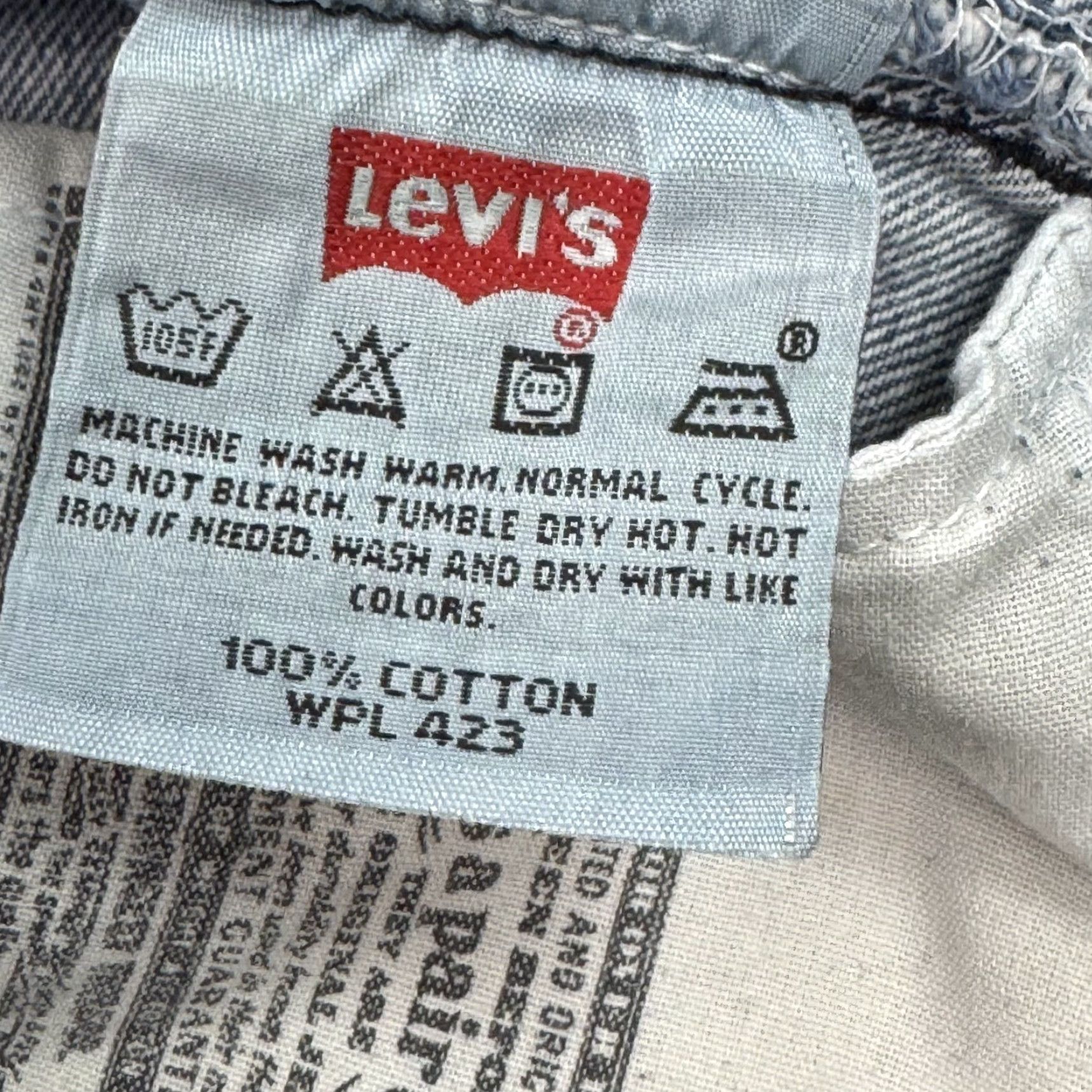 Levi's VINTAGE Levi's 501 Jeans Men 42x30 Blue Y2K Button Fly Denim Pant Distressed Work Size US 42 / EU 58 - 5 Thumbnail