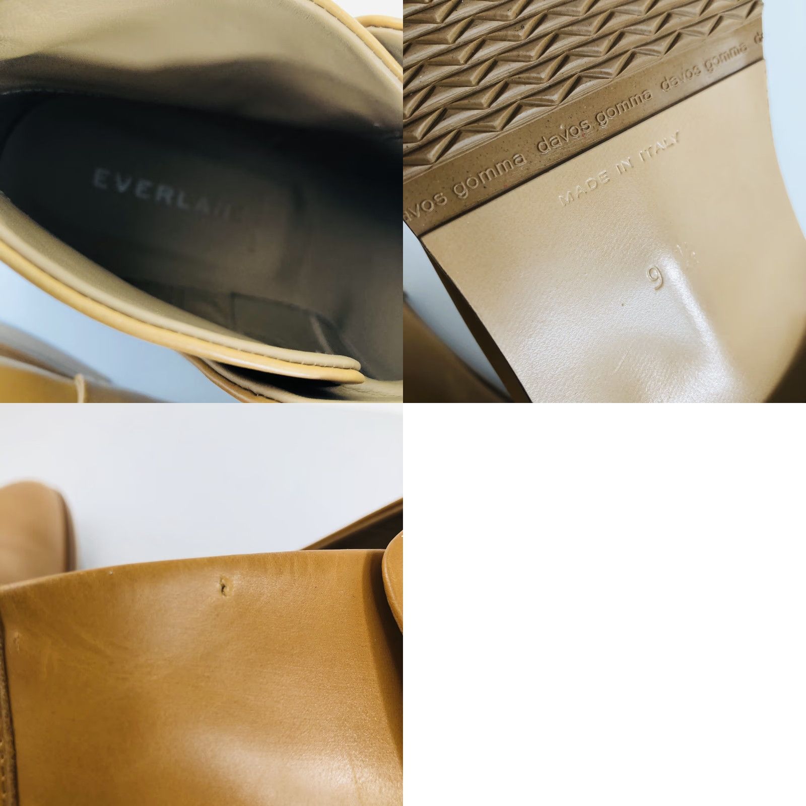 Everlane EVERLANE - Unworn - Womens 9.5 Camel / Tan / Light Brown Ankle Boots Shoes Boot Leather Vintage? Size US 10 / IT 40 - 8 Thumbnail