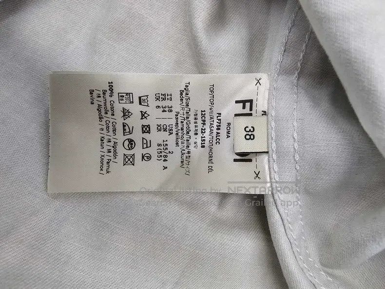 Fendi Fendi Solid long-sleeve shirt Size XS / US 0-2 / IT 36-38 - 8 Thumbnail