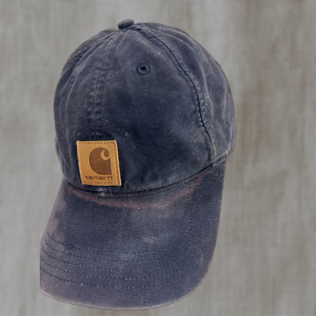 Carhartt VINTAGE Carhartt Blue Hat Cap Baseball Adjustable Cotton Canvas Strap Patch Logo Ballcap Men Size ONE SIZE - 1 Thumbnail