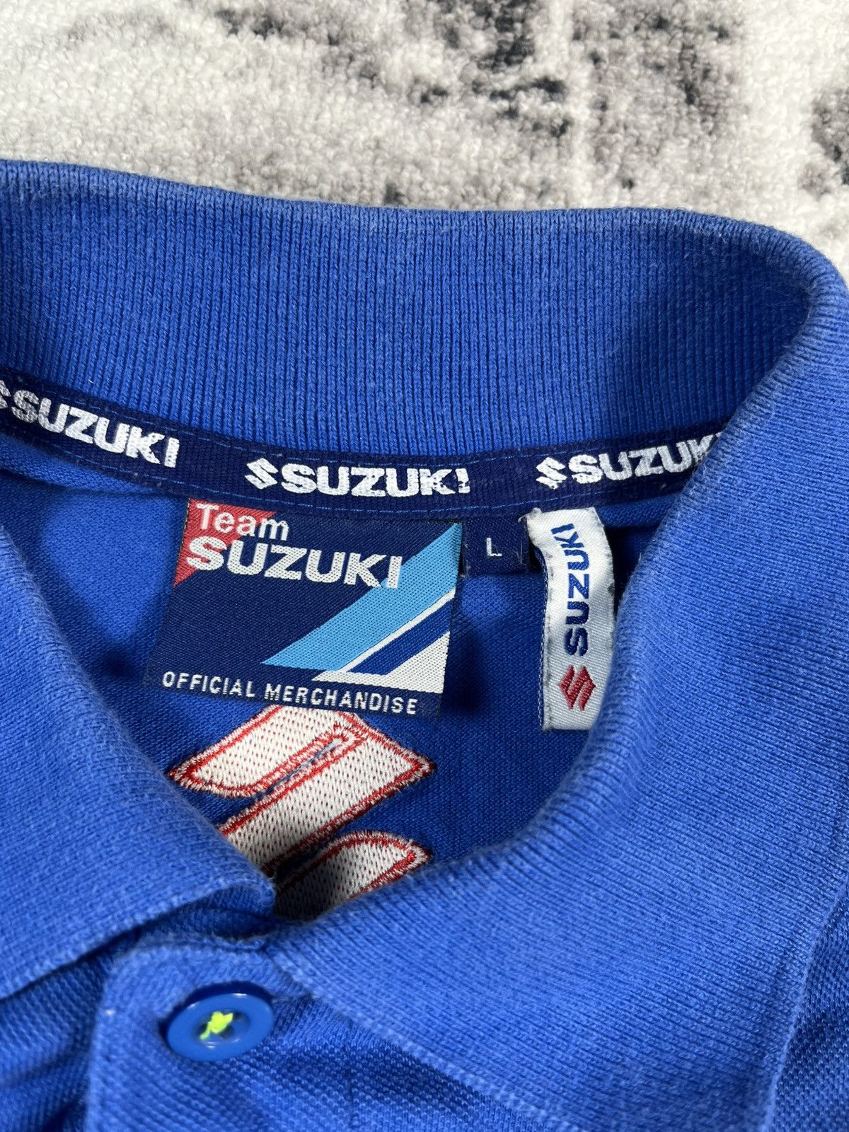Other Suzuki Ecstar MotoGP Team Polo Shirt Blue Racing Logo Size US L / EU 52-54 / 3 - 8 Thumbnail