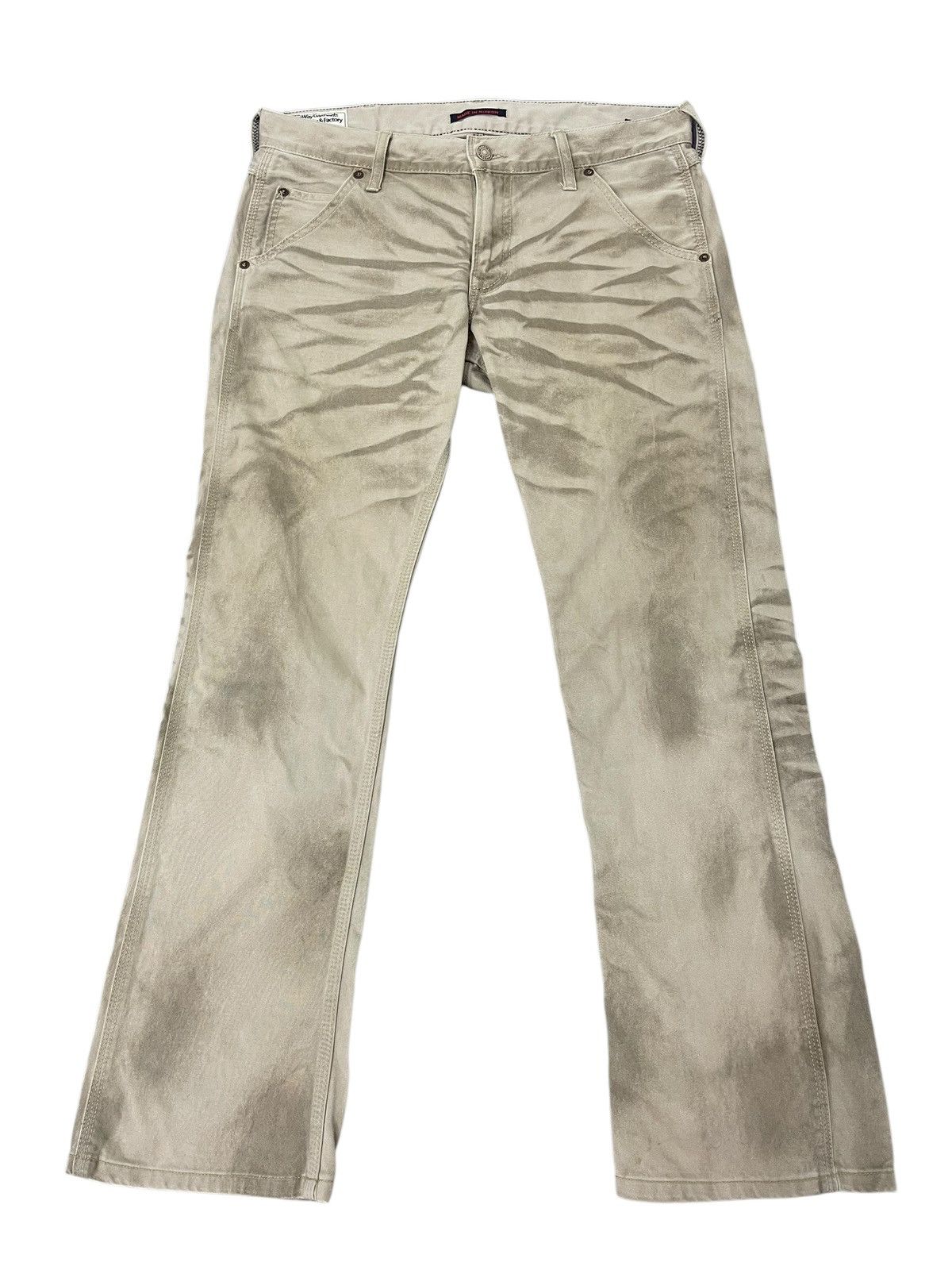 Japanese Brand Flare Jeans Blue Way Honeycomb Clawmark Boot Cut 2🟦 Size US 32 / EU 48 - 2 Thumbnail