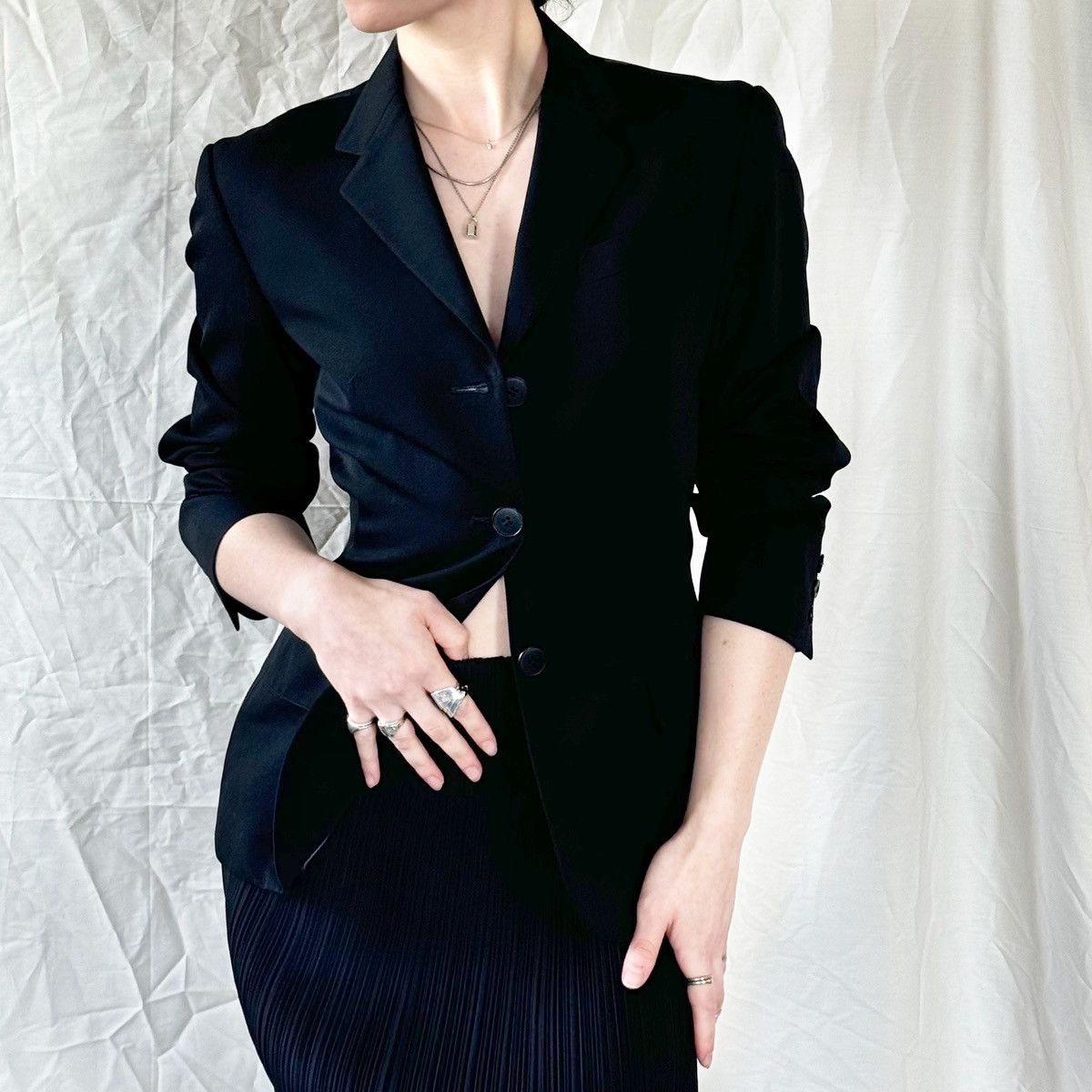 Jean Paul Gaultier Jean Paul Gaultier Femme Black Cutout Blazer Size M / US 6-8 / IT 42-44 - 1 Thumbnail