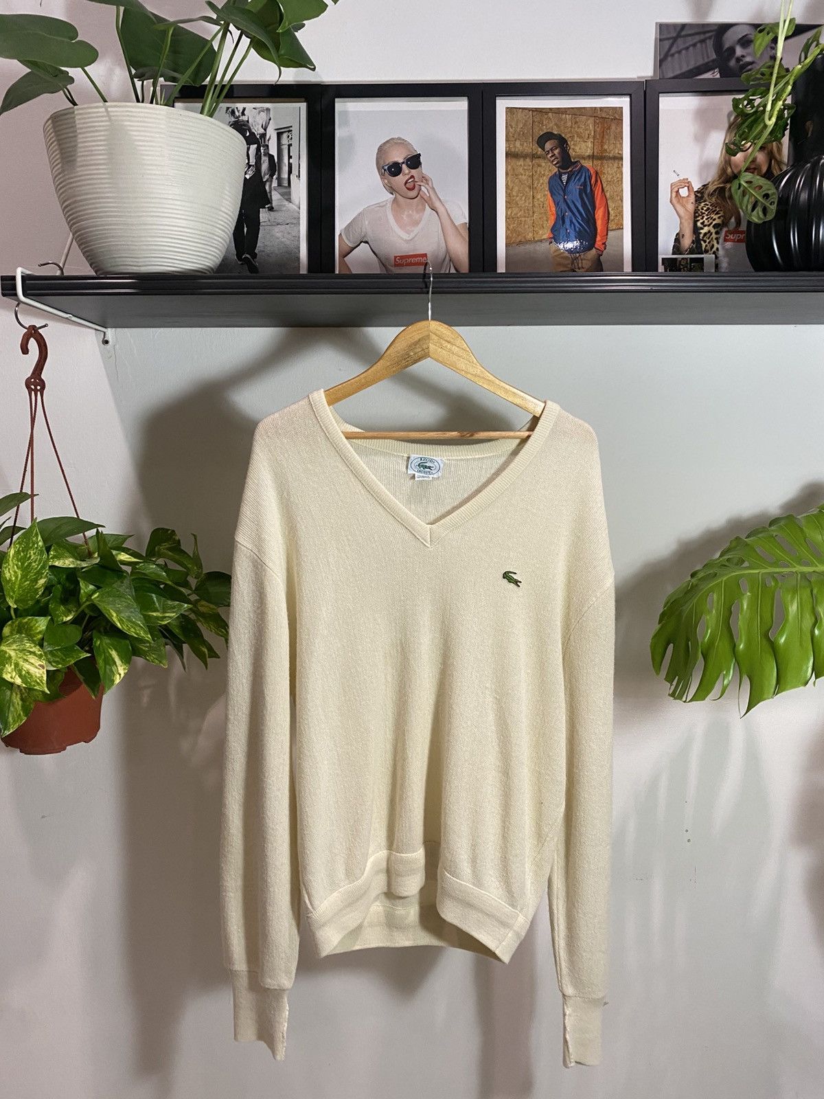Lacoste Vtg Lacoste Cardigan Size US L / EU 52-54 / 3 - 1 Thumbnail