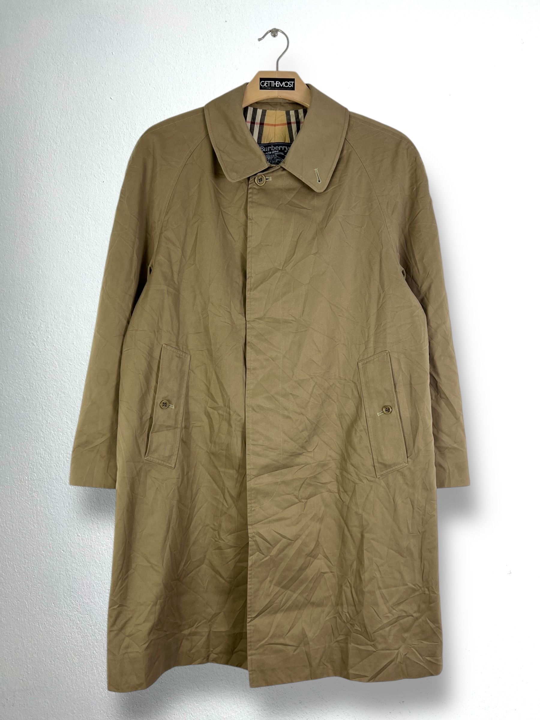 Burberry × Vintage Vintage Burberrys Lined Plaid Coat GTMPT847 Size L / US 10 / IT 46 - 1 Thumbnail