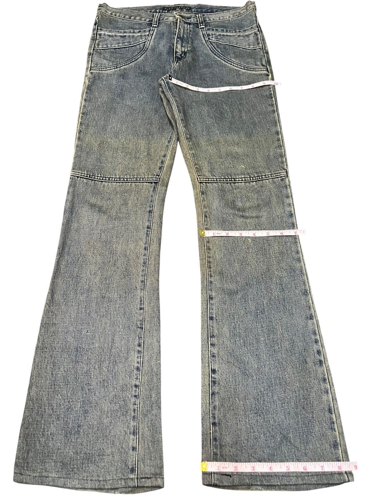Hysteric Glamour Vintage Japanese Brand Mud Wash Flare Jeans Size 31" - 8 Thumbnail