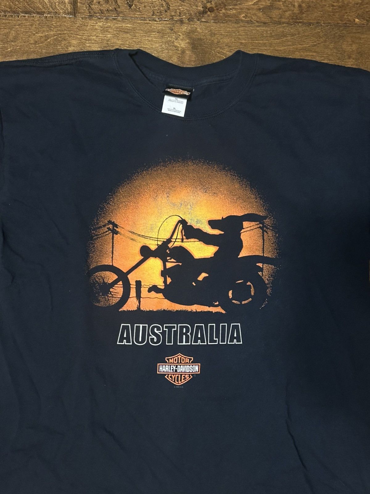 Harley Davidson × Vintage Vintage Harley Davidson Australia Shirt Size US XL / EU 56 / 4 - 3 Thumbnail