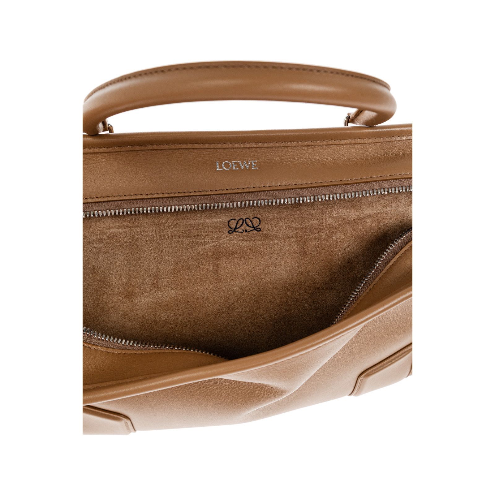 Loewe LOEWE $4900 Medium Amazona 180 Mocha Soft Calfskin Top Handl Size ONE SIZE - 4 Thumbnail