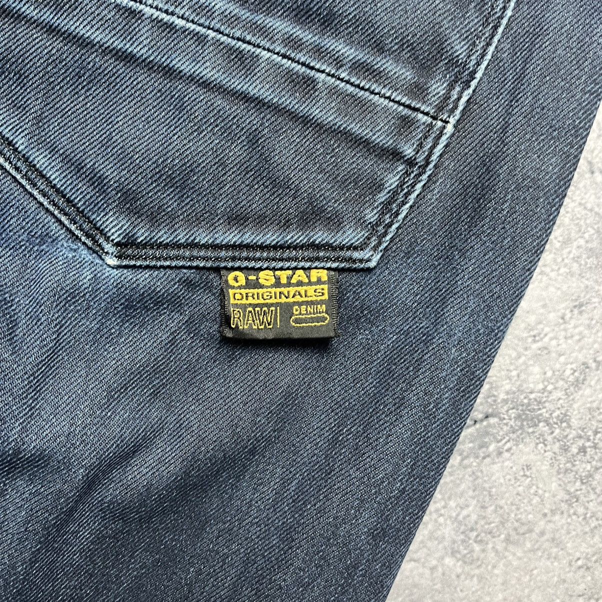 G-Star Vintage G-Star RAW Blue Denim Jeans Streetwear Y2K Designer Size US 31 - 24 Thumbnail