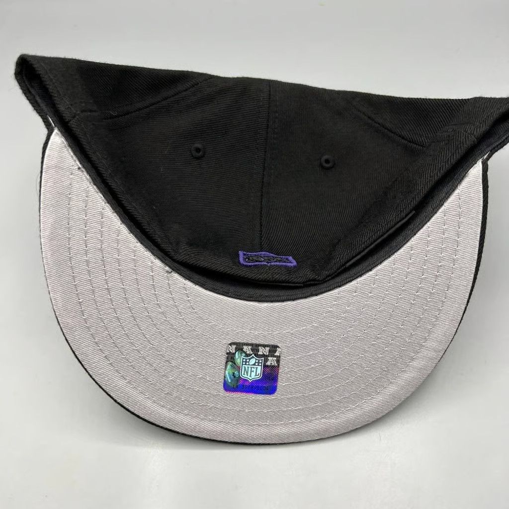 New Era Baltimore Ravens Hat Men 7 3/8 59Fifty New Era NFL Fitted Size ONE SIZE - 5 Thumbnail
