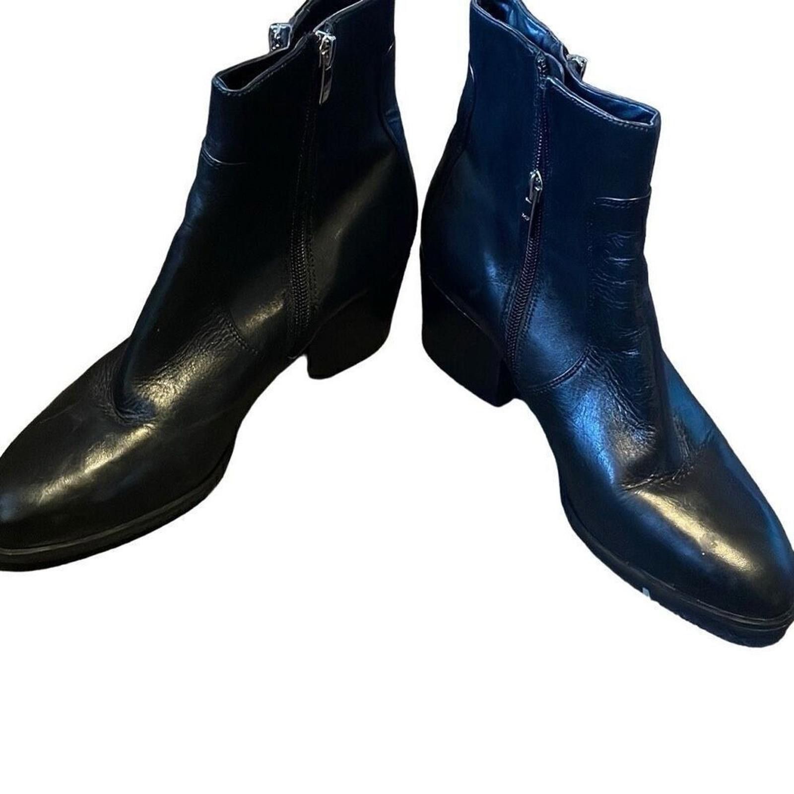 Designer Marc Fisher leather booties size 9 Size US 9 / IT 39 - 3 Thumbnail