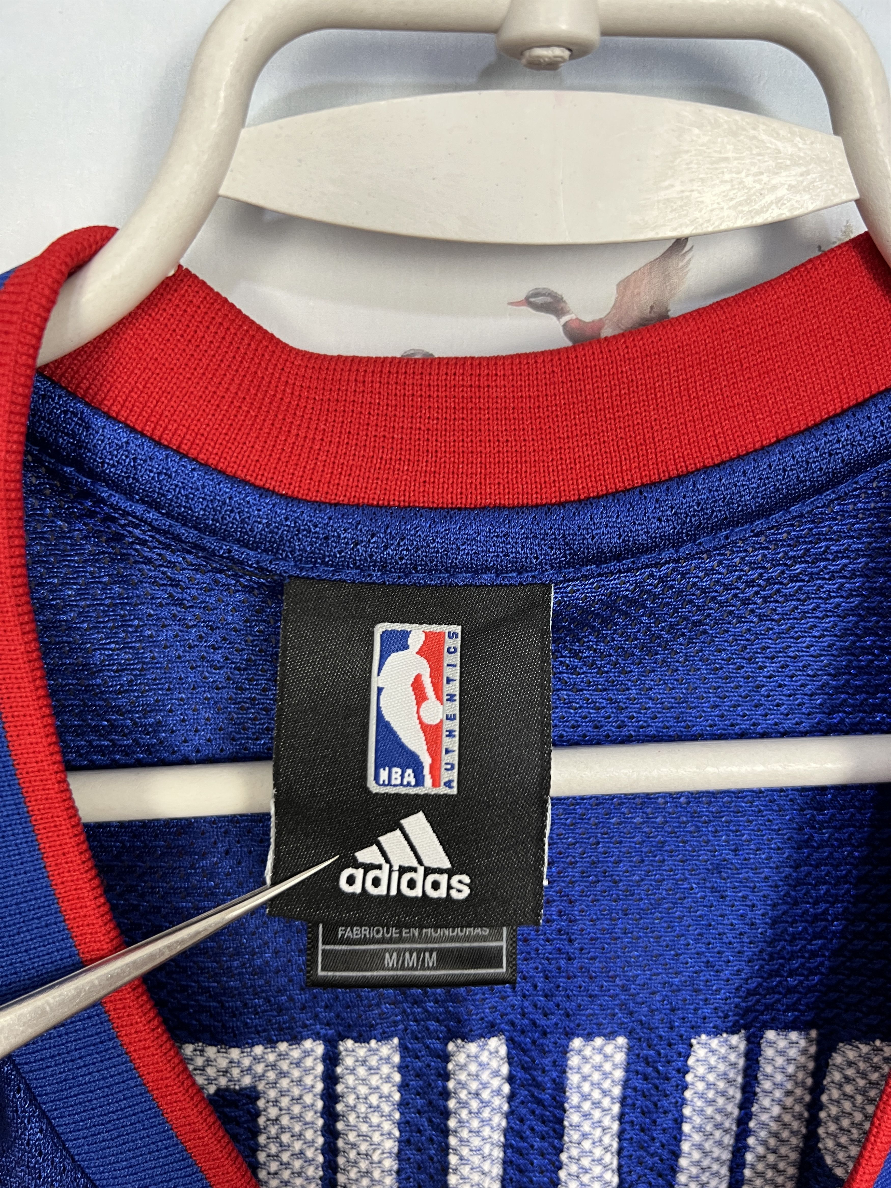 Adidas Vintage Adidas Detroit Pistons #1 Billups NBA Blue Jersey Size US M / EU 48-50 / 2 - 7 Thumbnail