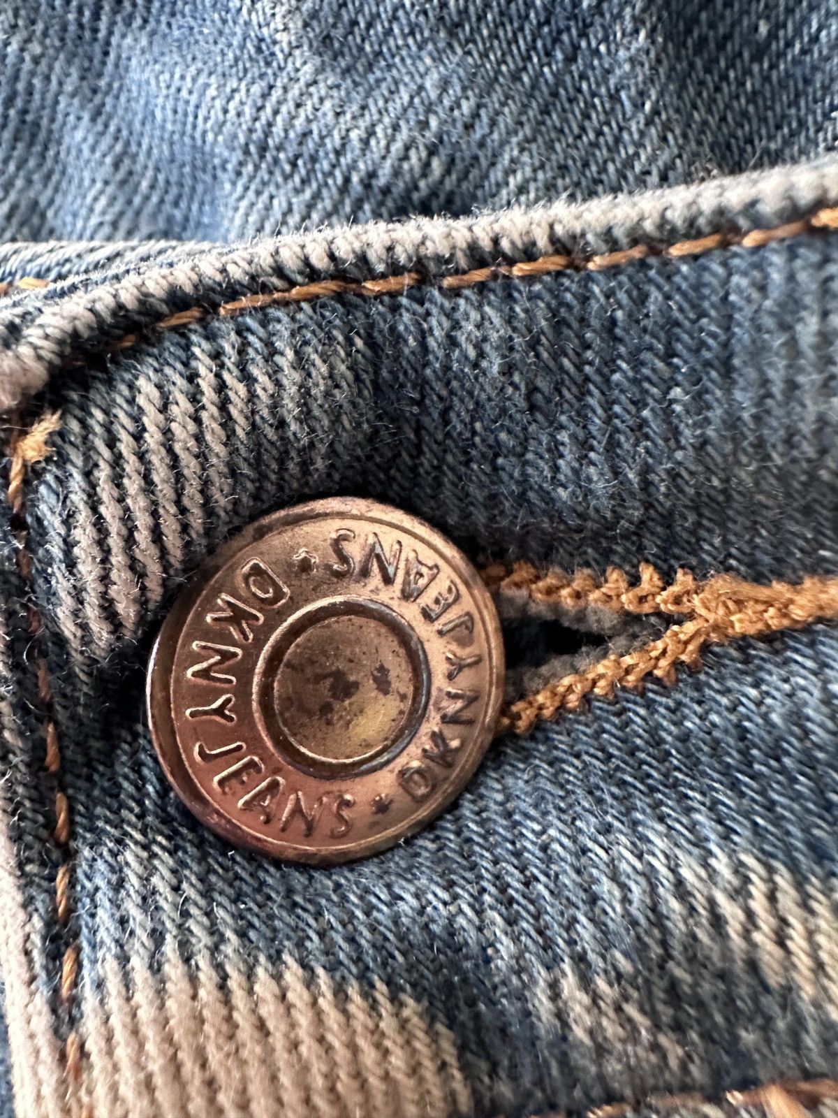 If Six Was Nine × Japanese Brand Distressed Flare Baggy Wide Leg Denim Jeans DKNY Size US 34 / EU 50 - 7 Thumbnail