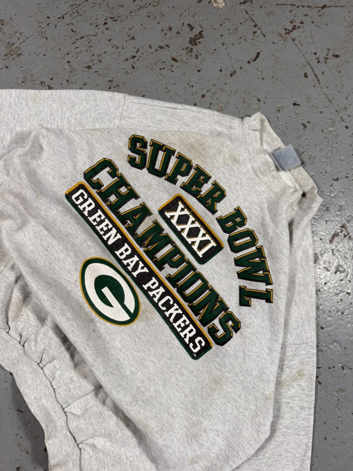 Other Vintage Lucky 7 Distressed Green Bay Packers Super B Sweater Size US XL / EU 56 / 4 - 3 Thumbnail