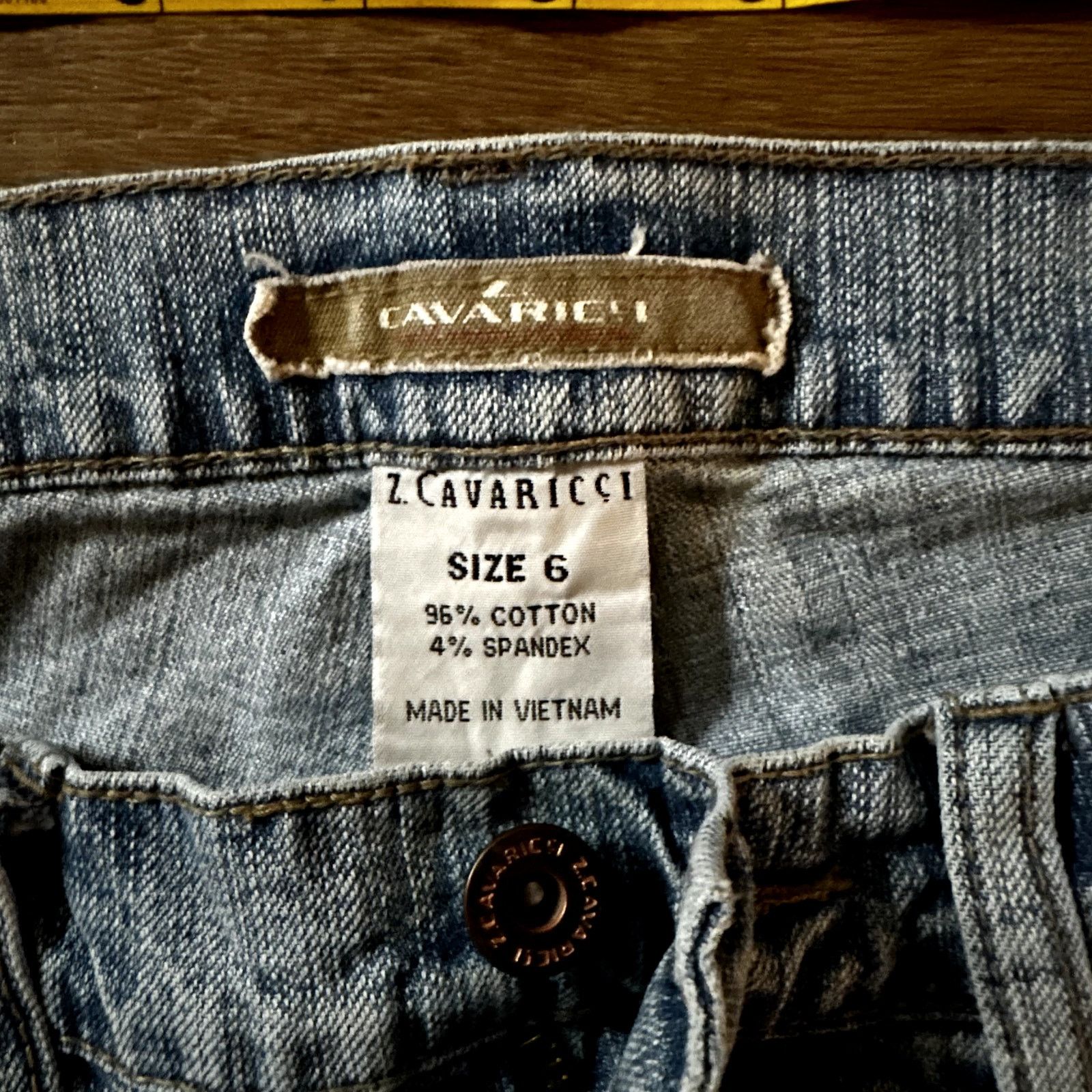 Z Brand vtg 90s Z. Cavaricci Appliqued Womens Jeans Size 28" / US 6 / IT 42 - 3 Thumbnail