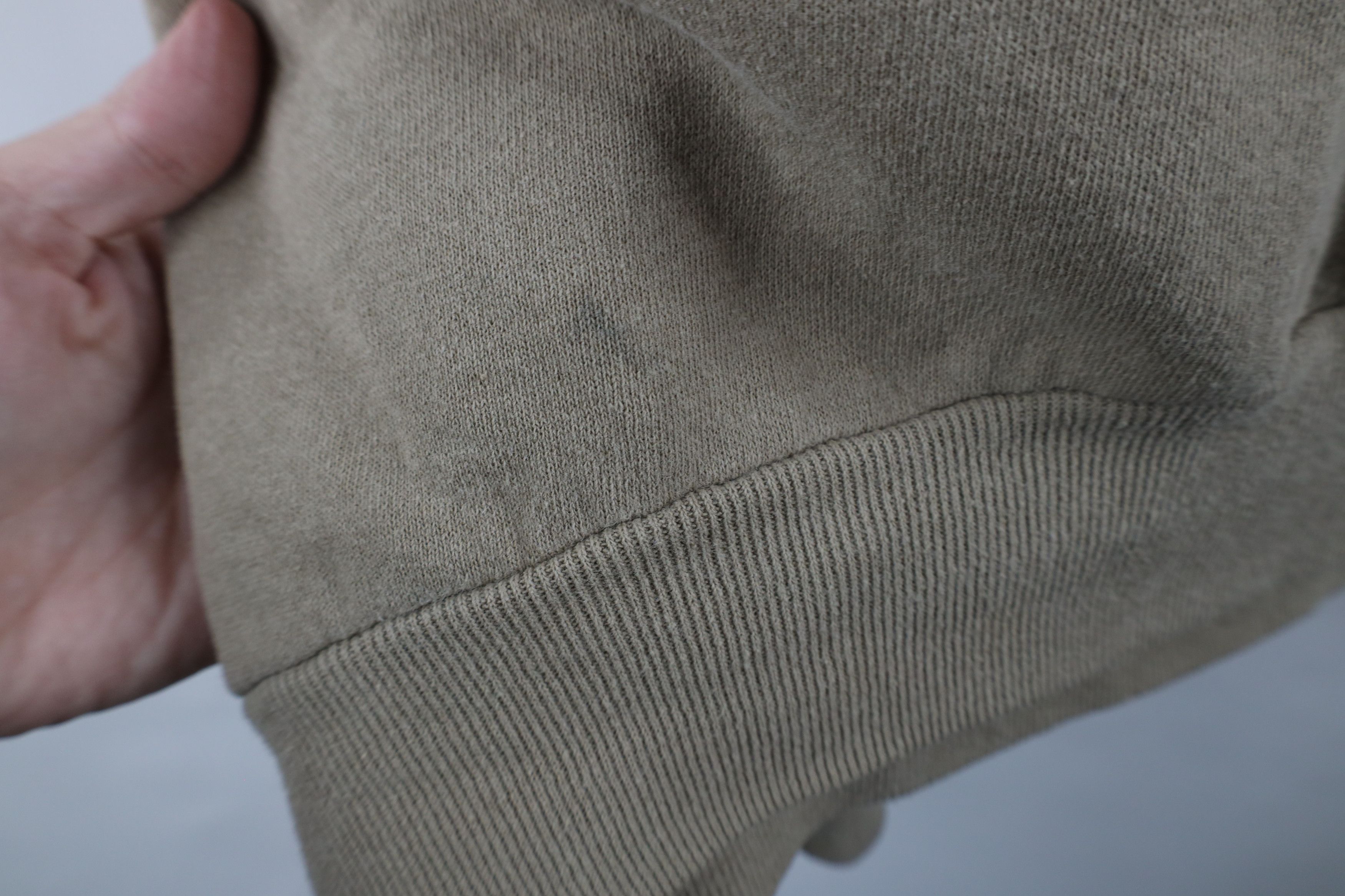Vintage Vintage 90s Streetwear Blank Crewneck Sweatshirt Beige USA Size US XXL / EU 58 / 5 - 5 Thumbnail