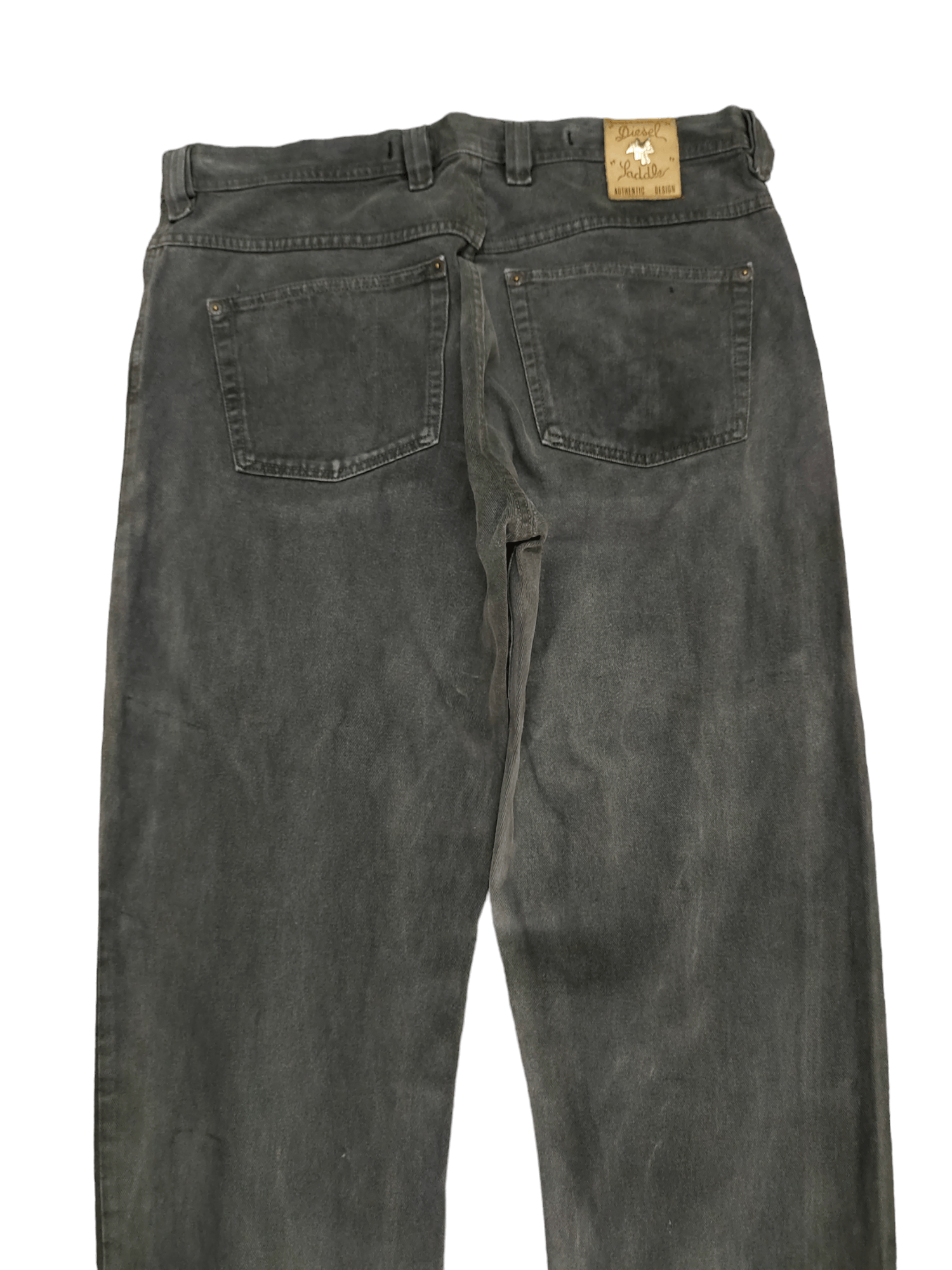 Diesel Rare Baggy Jean Diesel Saddle Black Faded Wide Leg Denim Y2k Size US 36 / EU 52 - 11 Thumbnail