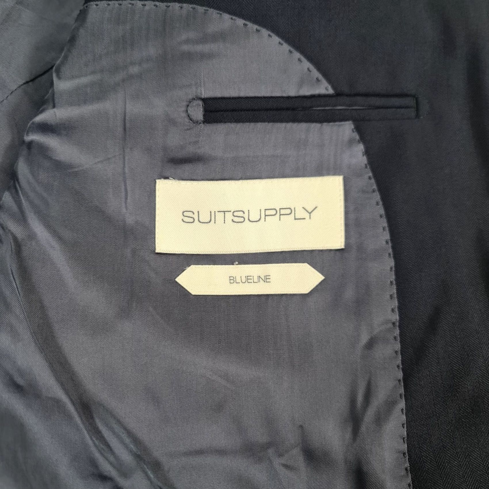 Suitsupply Suitsupply Washington Blazer Navy Blue 50R Wool Vitale Barberis Suit Jacket Mens Size 50R - 6 Thumbnail