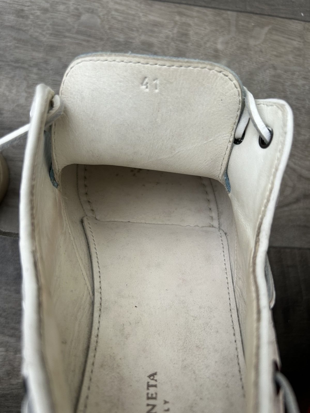 Bottega Veneta Bottega Veneta Intrecciato Trimmed Boat Shoes. Size US 8 / EU 41 - 11 Thumbnail