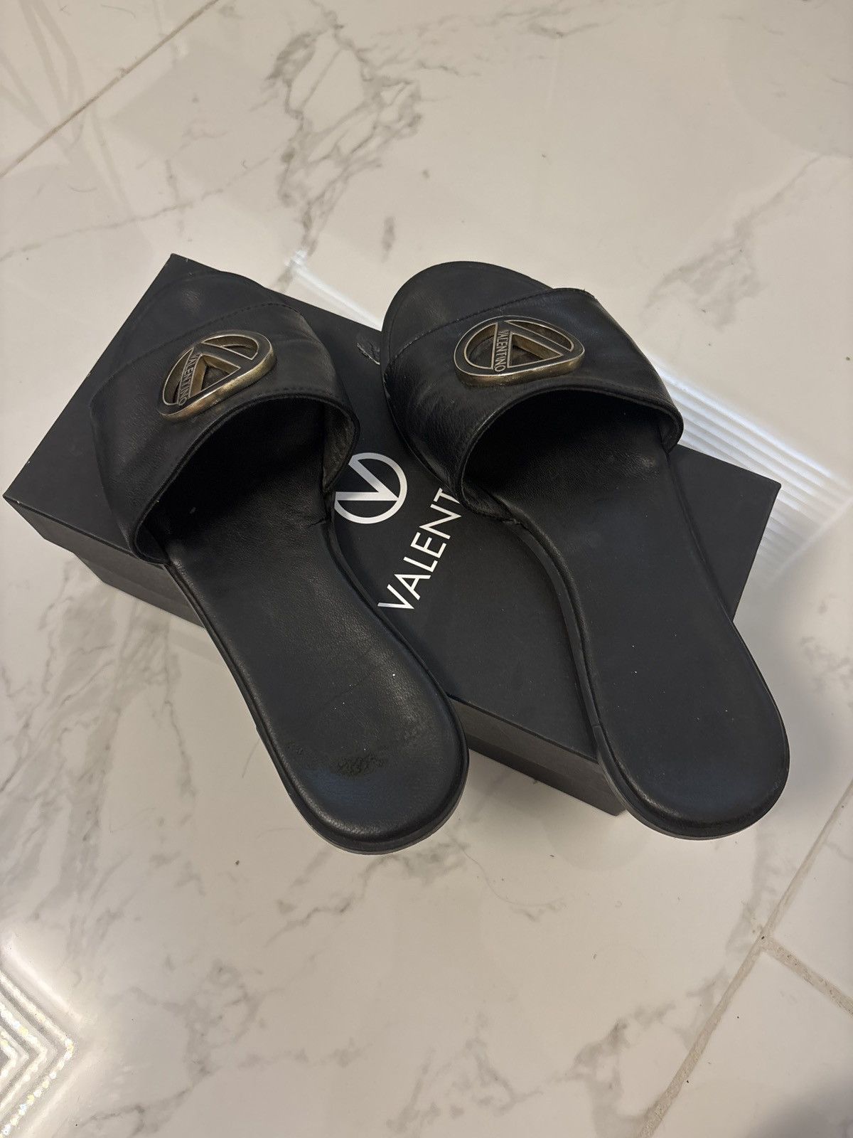 Valentino black valentino sandals Size US 7.5 / IT 37.5 - 4 Thumbnail