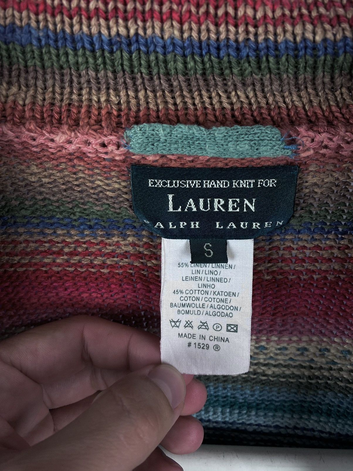 Lauren Ralph Lauren × Ralph Lauren × Vintage Exclusive Hand Knit For Lauren Ralph Lauren Womens Robe Size S / US 4 / IT 40 - 10 Thumbnail