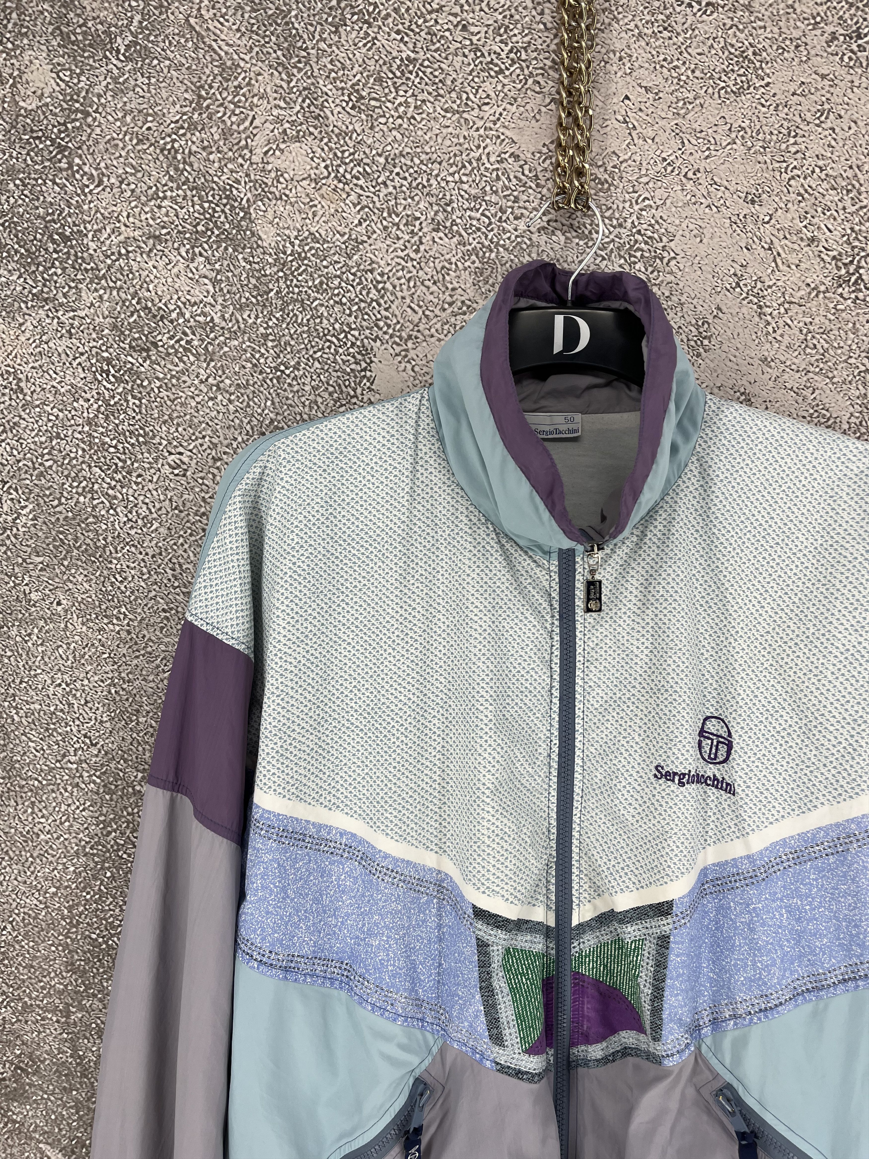 Sergio Tacchini VINTAGE Sergio Tacchini Track Suit Light Jacket + Pants Set Size US M / EU 48-50 / 2 - 6 Thumbnail