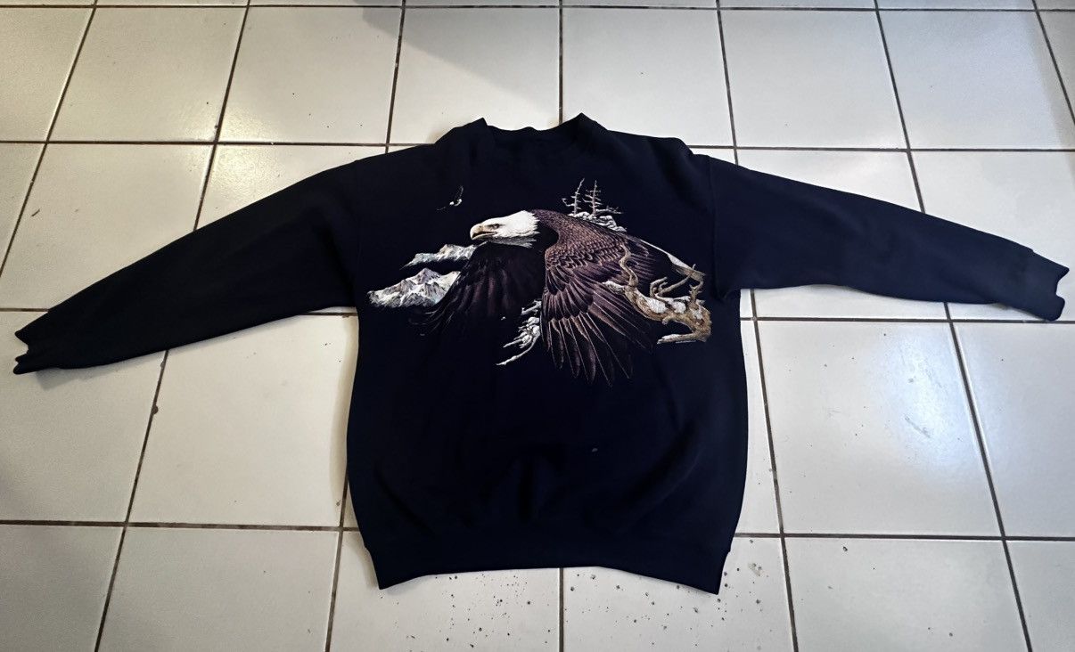 Vintage Eagle Sweatshirt Size US M / EU 48-50 / 2 - 1 Thumbnail