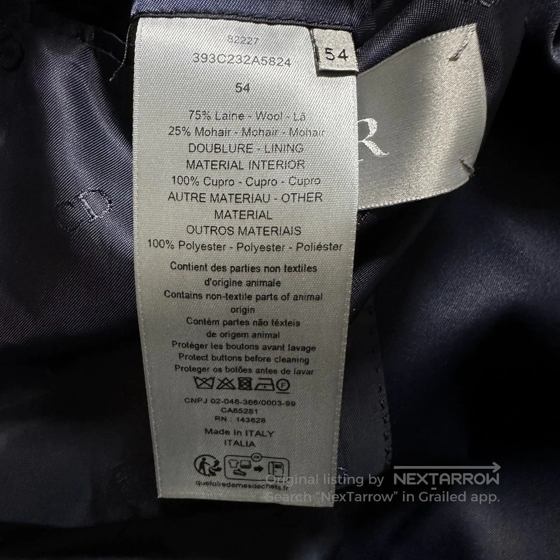 Dior Dior x Denim Tears Check Double-Breasted Blazer. Size US XXL / EU 58 / 5 - 5 Thumbnail