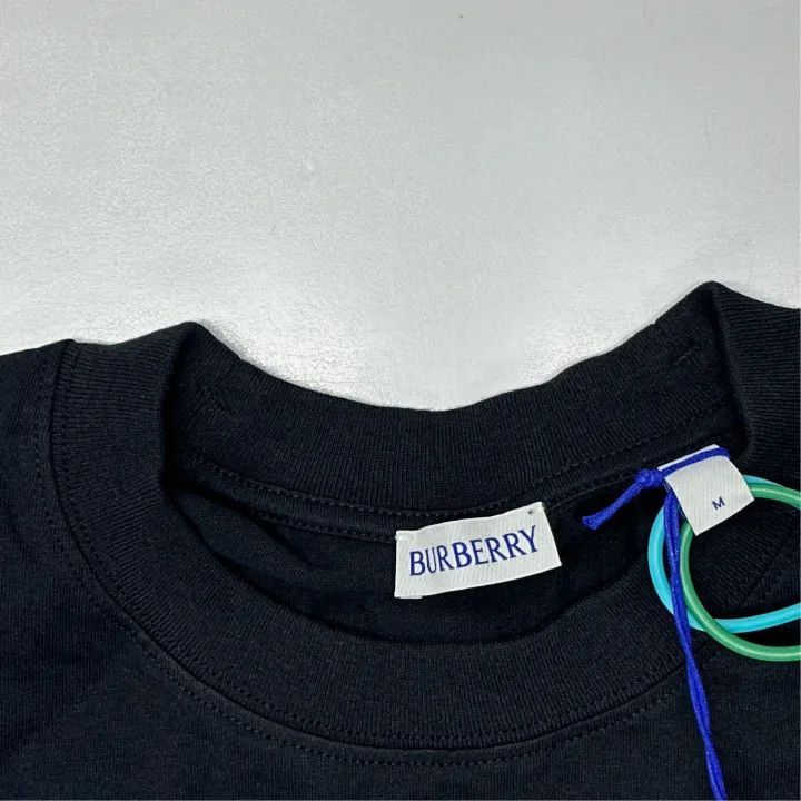 Burberry Burberry Burberry Black Short Sleeve Logo T-Shirt-2507 Size US M / EU 48-50 / 2 - 2 Thumbnail