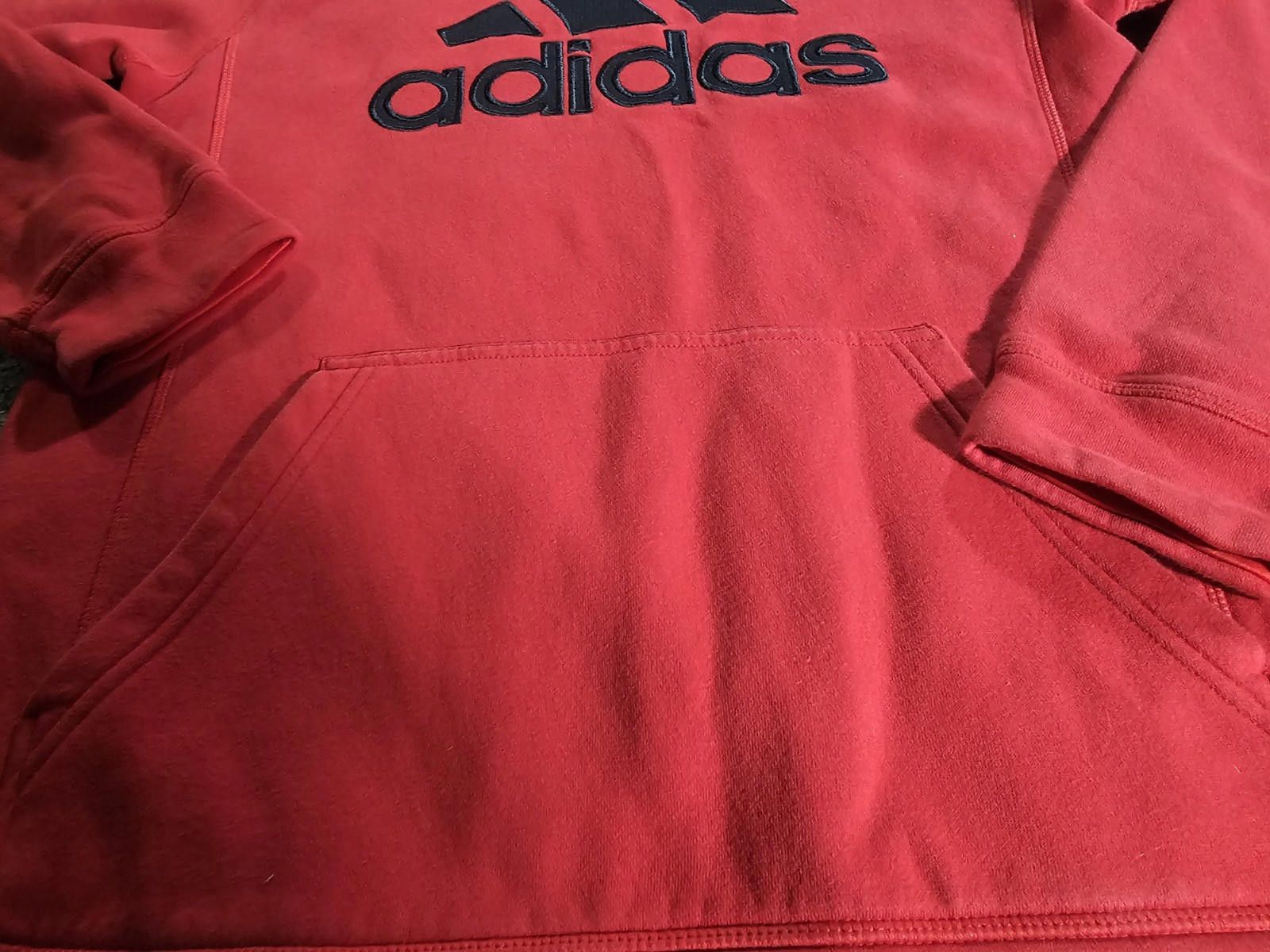 Adidas Adidas Hoodie Mens S Red Logo Graphic Pullover Sweatshirt Size US S / EU 44-46 / 1 - 3 Thumbnail