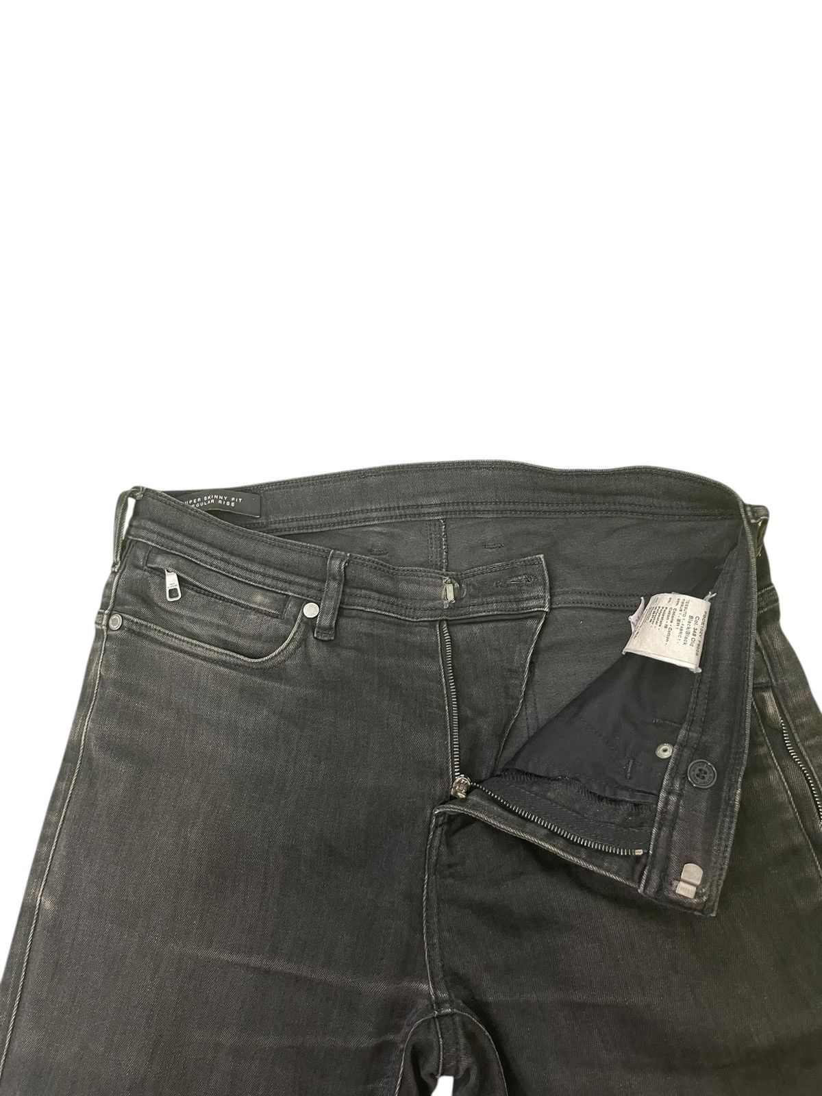 Neil Barrett Skinny Jeans Neil Barrett Italy Stretch Faded Black 1🟦0 Size US 32 / EU 48 - 8 Thumbnail