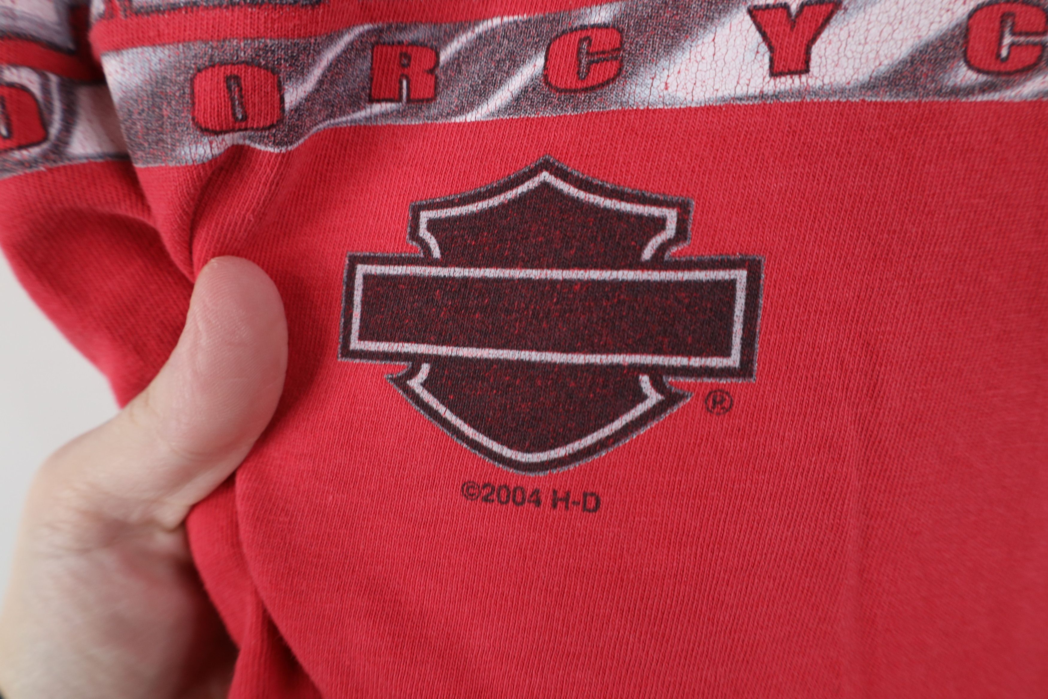 Harley Davidson Vintage Y2K Harley Davidson Spell Short Sleeve T-Shirt Red Size US XL / EU 56 / 4 - 8 Thumbnail