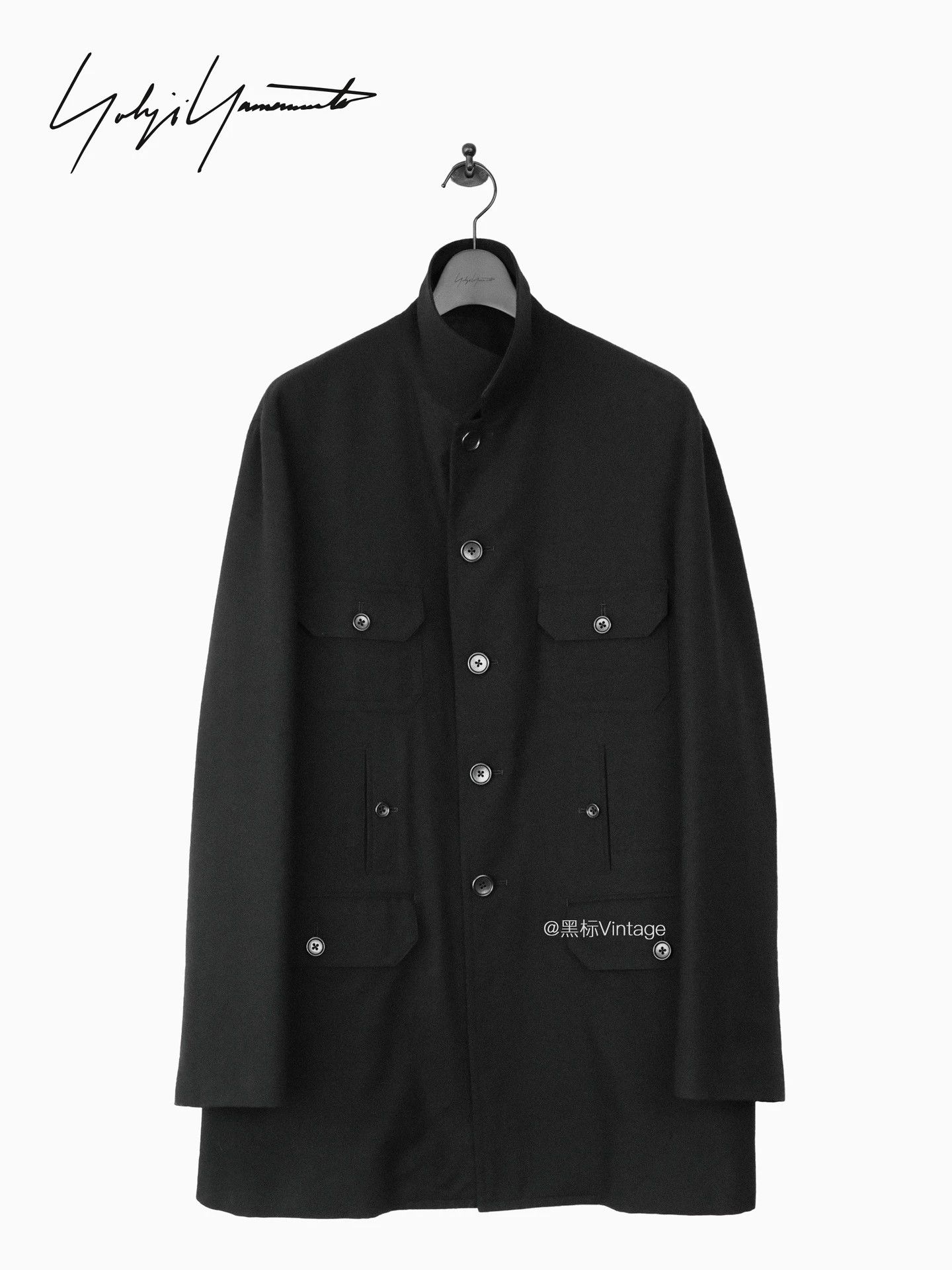 Yohji Yamamoto Yohji Yamamoto Y's 00s Archive Wool Stand-Collar Jkt 9/10 Size US L / EU 52-54 / 3 - 1 Thumbnail