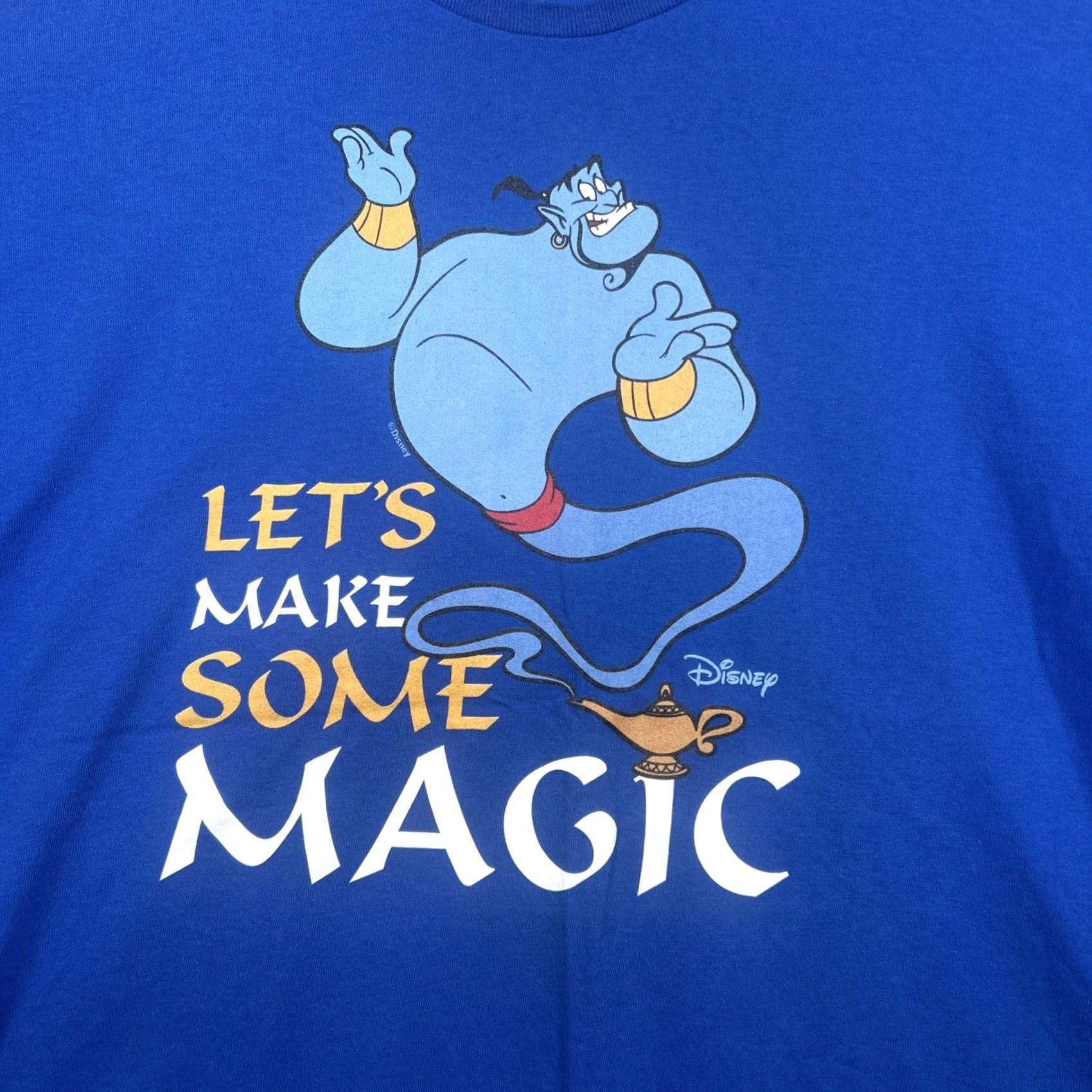 Disney VINTAGE Disney Aladdin T Shirt Mens 3XL Blue Delta Pro Weight 90's Crew Neck VTG Size US XXL / EU 58 / 5 - 2 Thumbnail
