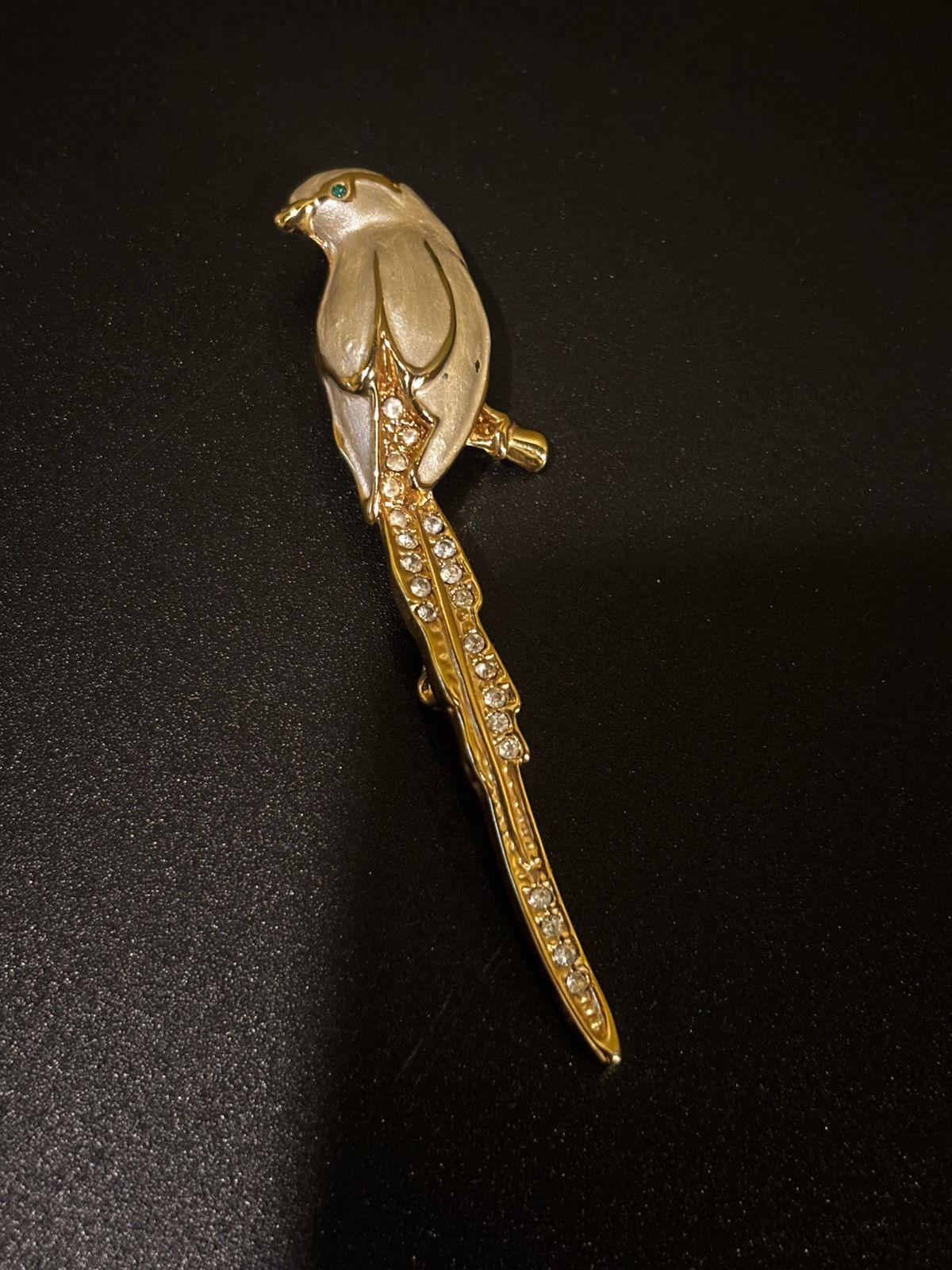 Other Gold-tone bird brooch with rhinestones Size ONE SIZE - 8 Thumbnail