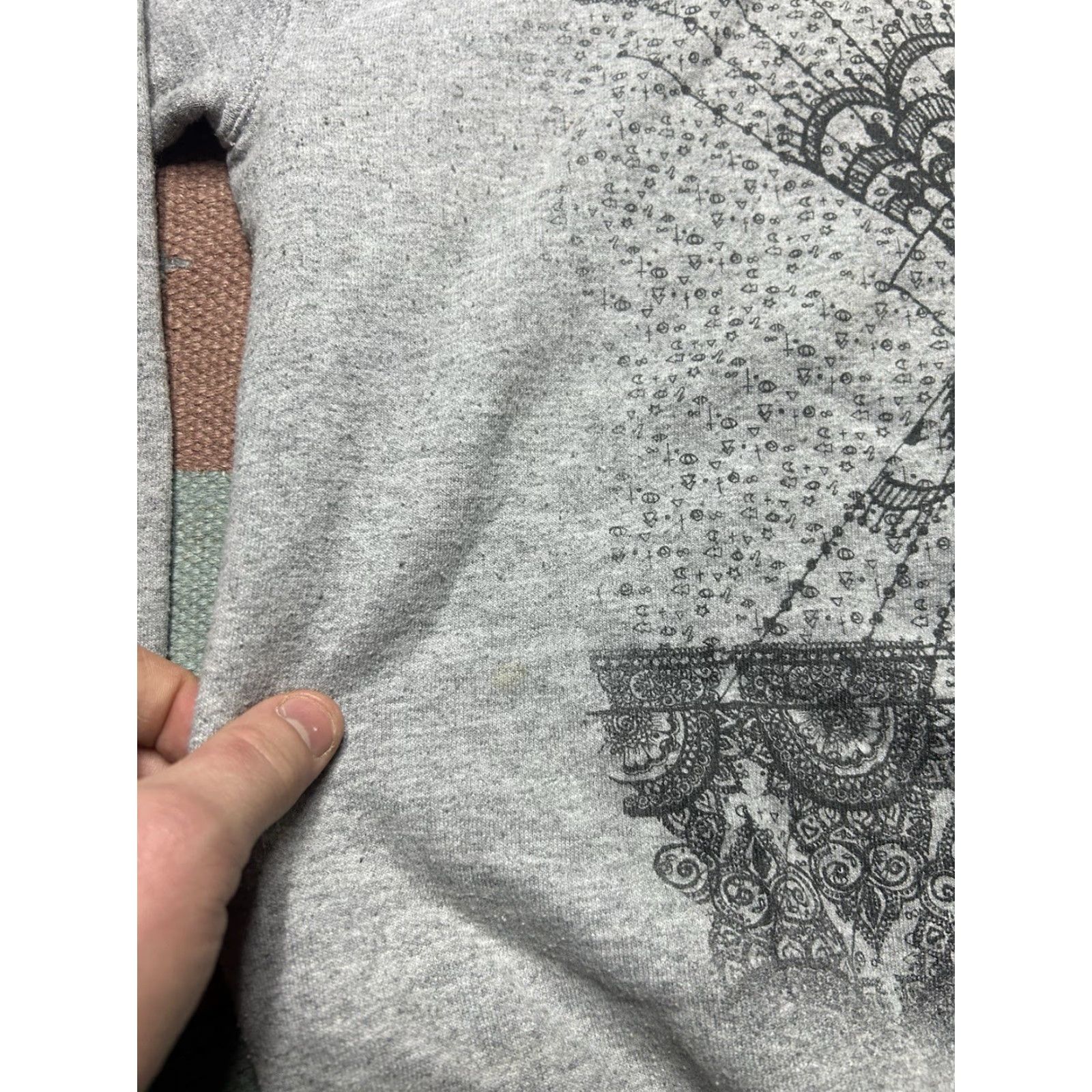 Vintage VINTAGE Sweatshirt Gray Adult Small Sacred Geometry Eyeball Spiritual Crewneck Pullover Men Size US S / EU 44-46 / 1 - 5 Thumbnail