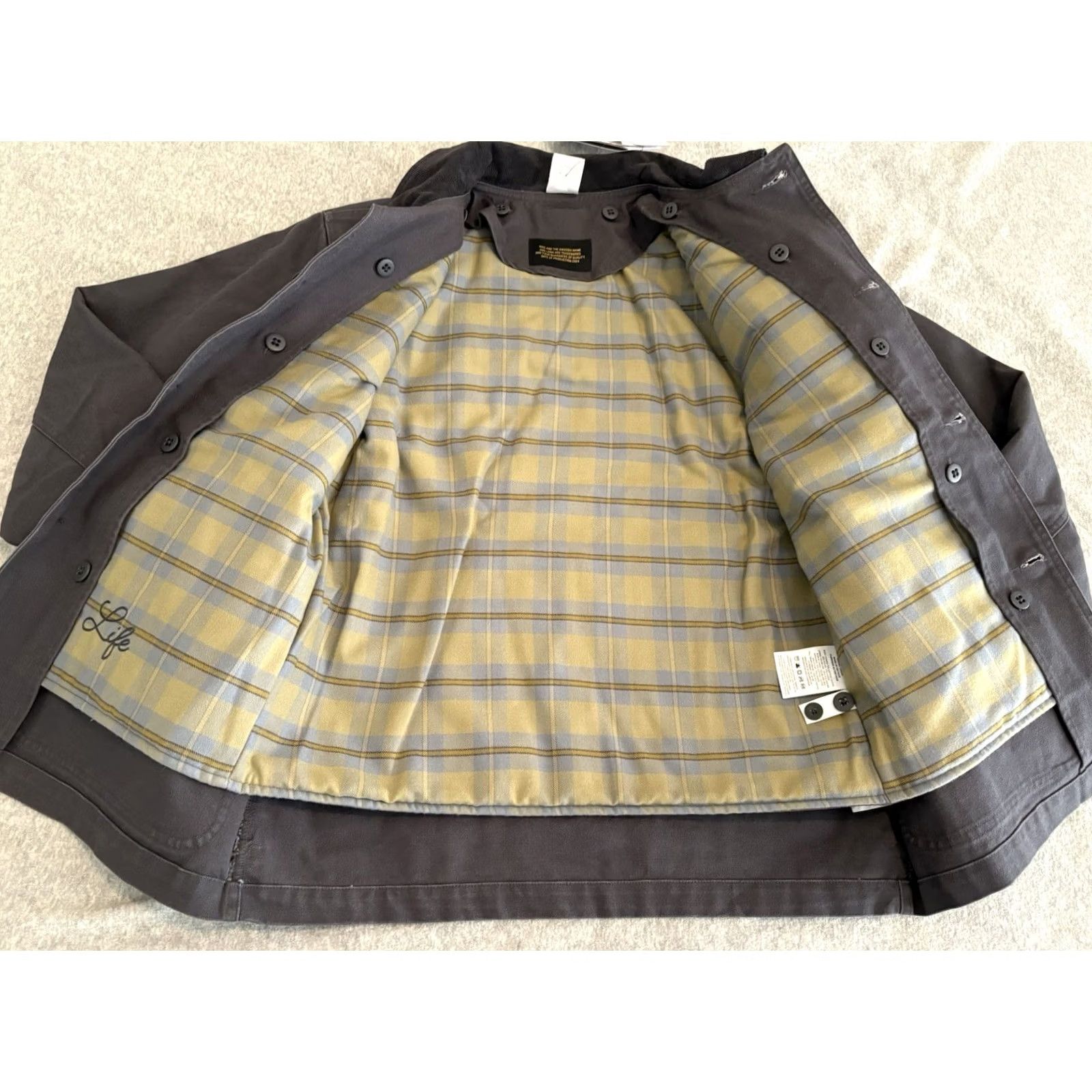 Nike Nike Life Flannel-Lined Barn Coat Jacket Anthracite Mens XS NWT Quilted Coat Size US XS / EU 42 / 0 - 4 Thumbnail