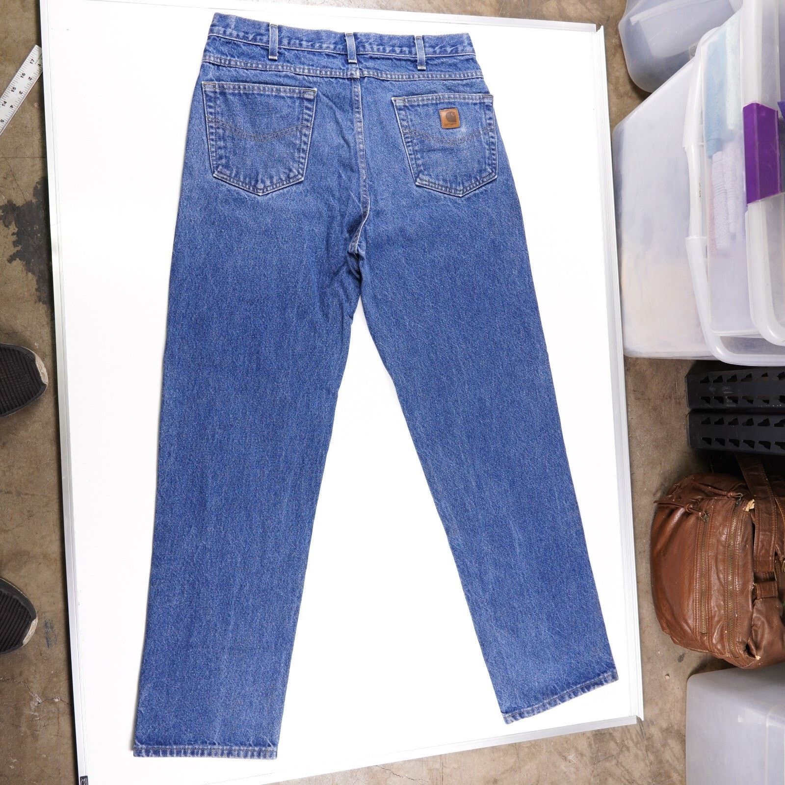 Carhartt Carhartt Cotton Denim Jeans Straight Wide Leg Pants W36xL34 Size US 36 / EU 52 - 9 Thumbnail