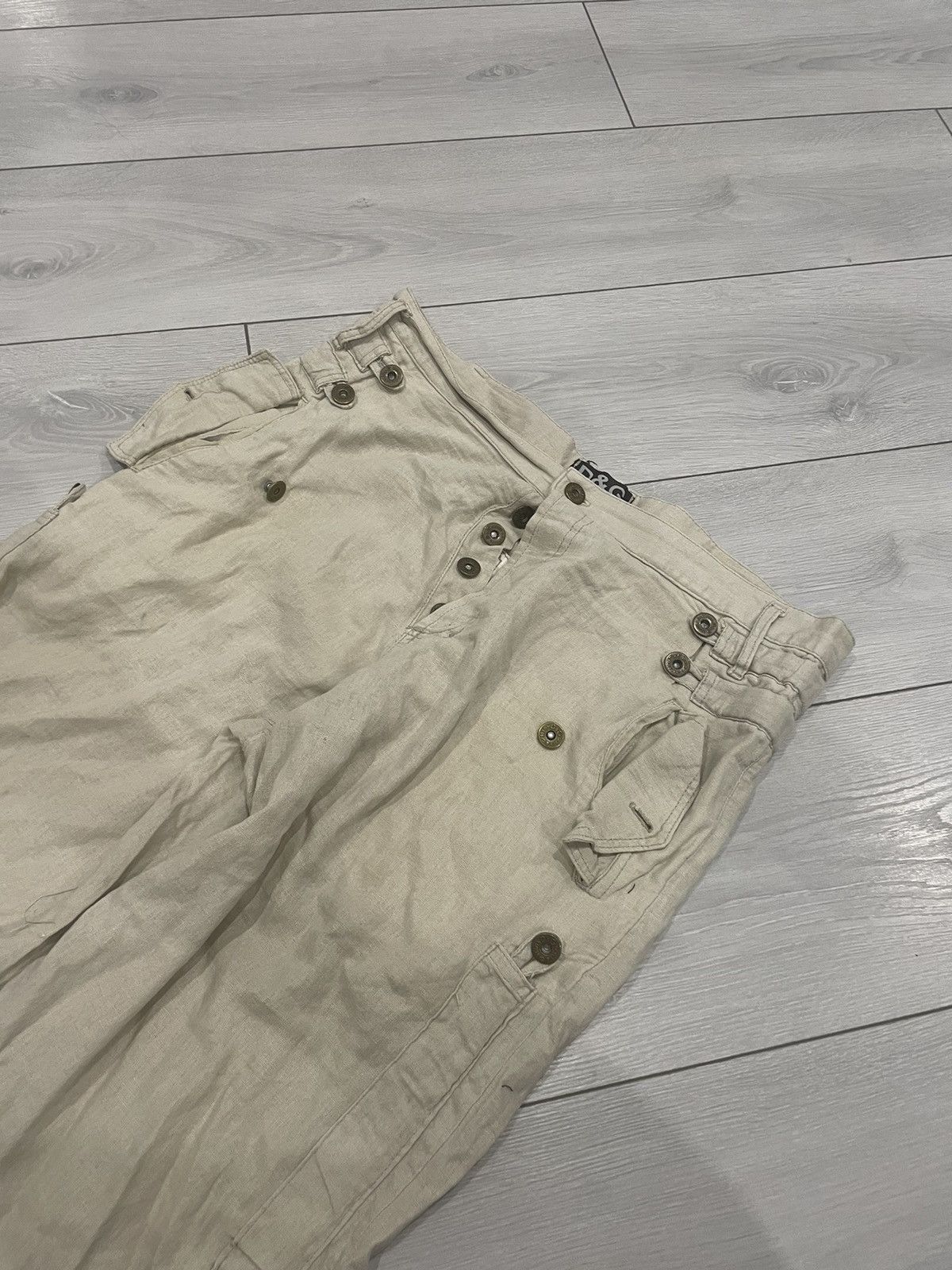 Dolce & Gabbana × If Six Was Nine Dolce Gabbana linen trousers 90s pants multipocket desert y2 Size US 33 - 5 Thumbnail