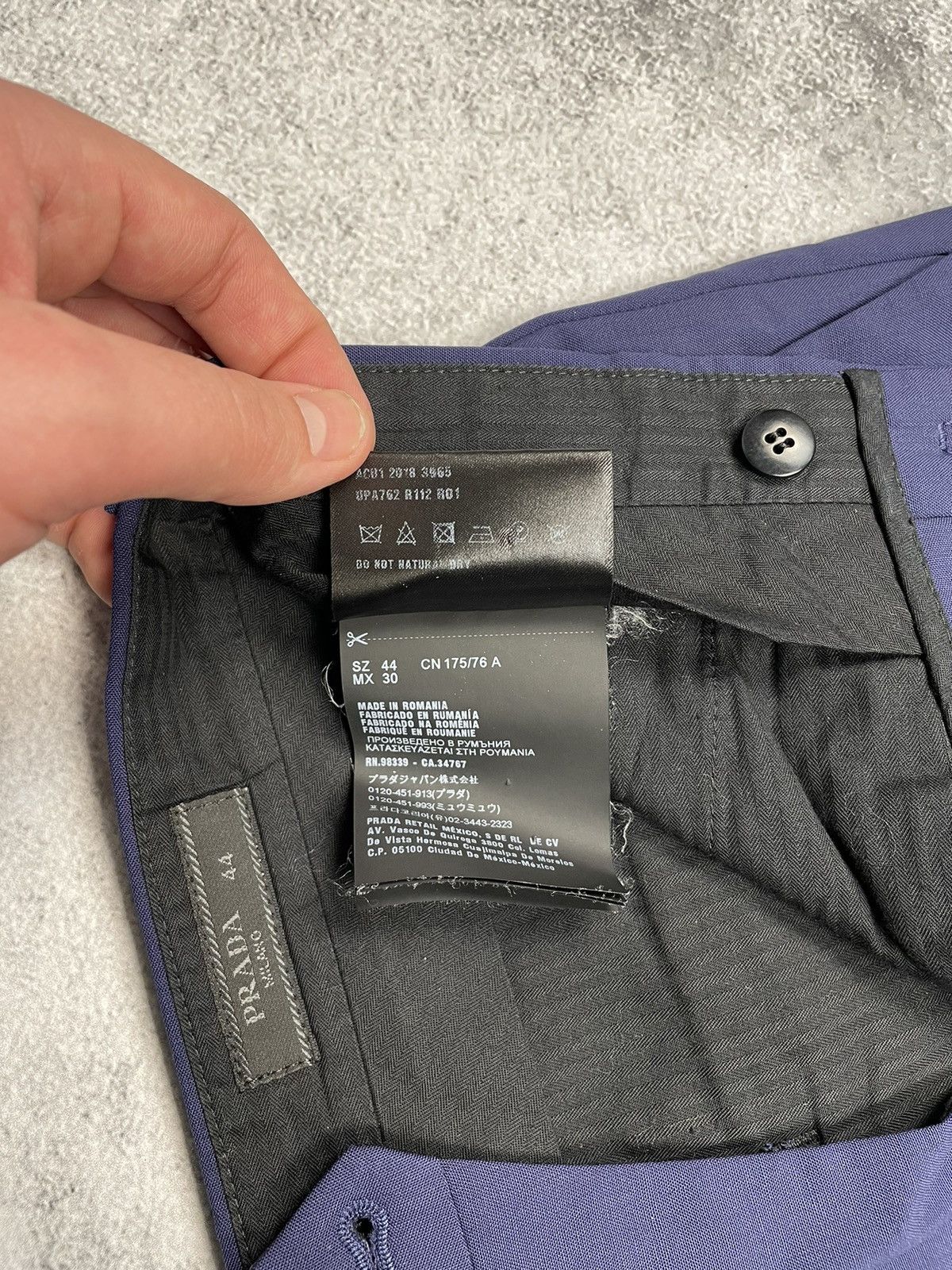Prada Prada Pants Suit Trousers Navy Blue Luxury Size US 28 / EU 44 - 6 Thumbnail