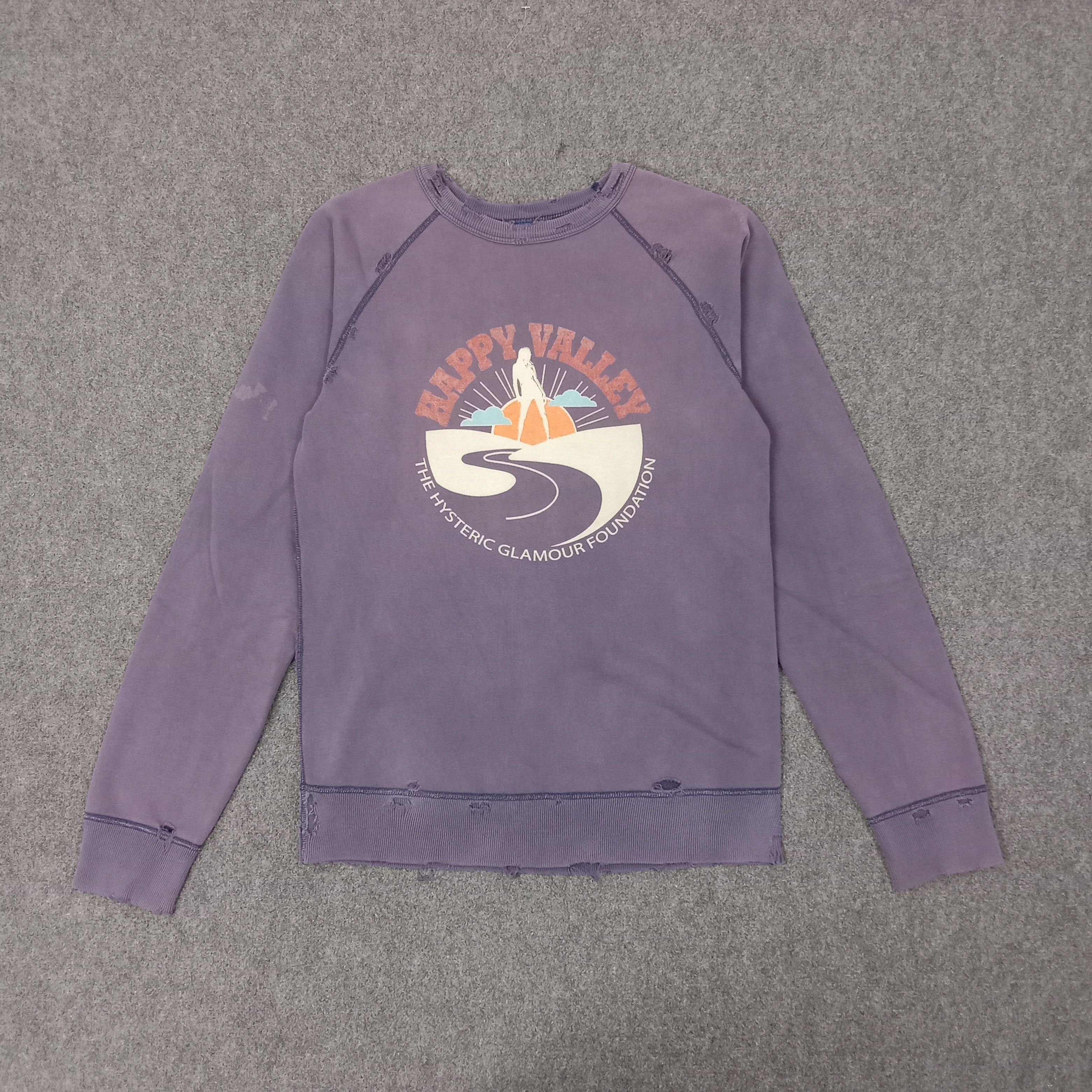 Hysteric Glamour Hysteric Glamour Japanese Distressed Style Sweatshirt C260N1 Size US XS / EU 42 / 0 - 1 Thumbnail
