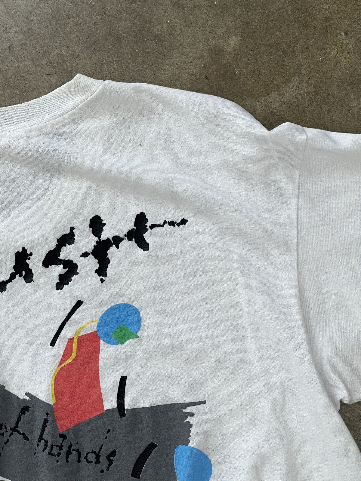 Band Tees Vintage 1989 Rush A Sow of Hands Tour Single Stitch Large Size US L / EU 52-54 / 3 - 6 Thumbnail