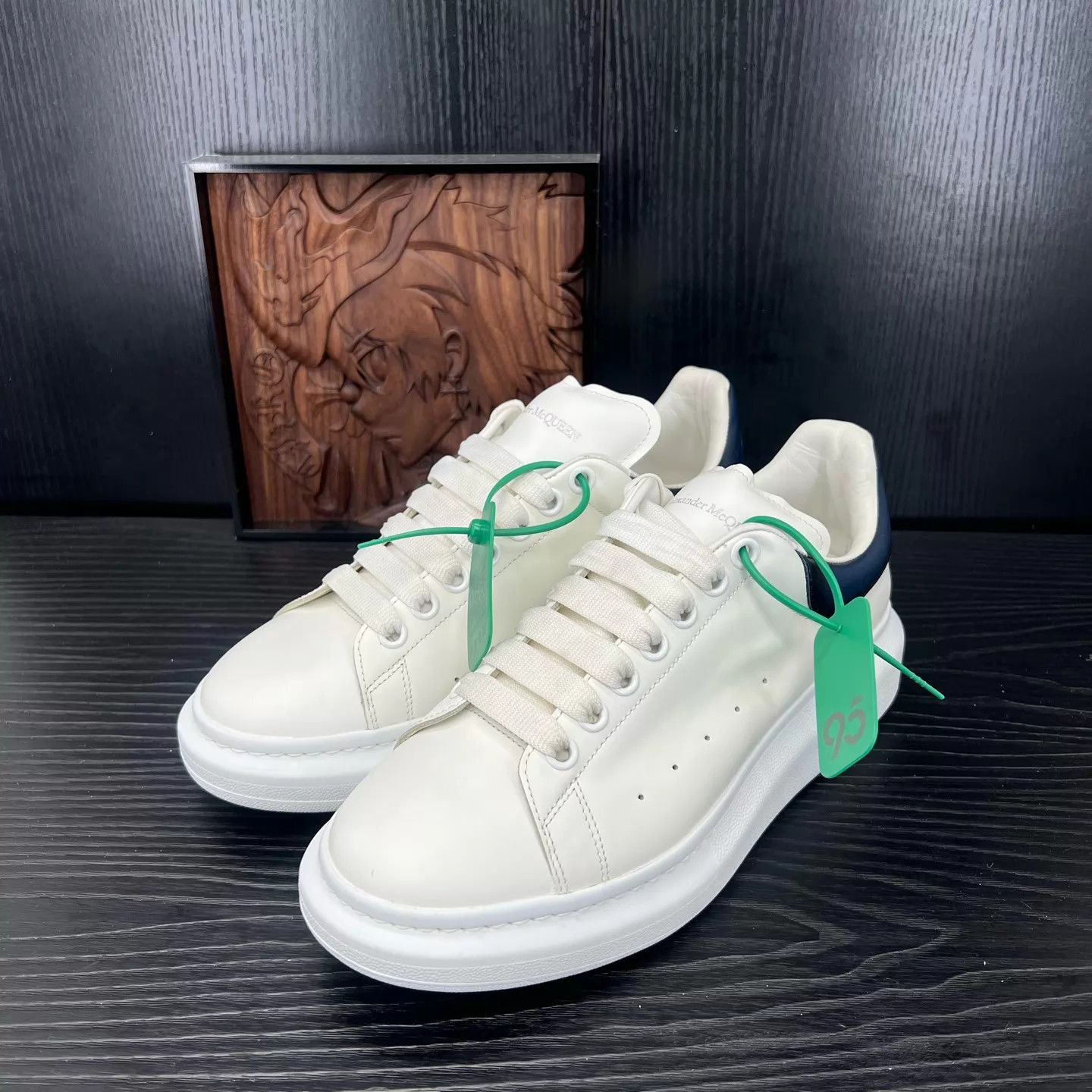 Alexander McQueen White Low-Top Sneakers with Platform Sole Size US 9.5 / EU 42-43 - 1 Thumbnail