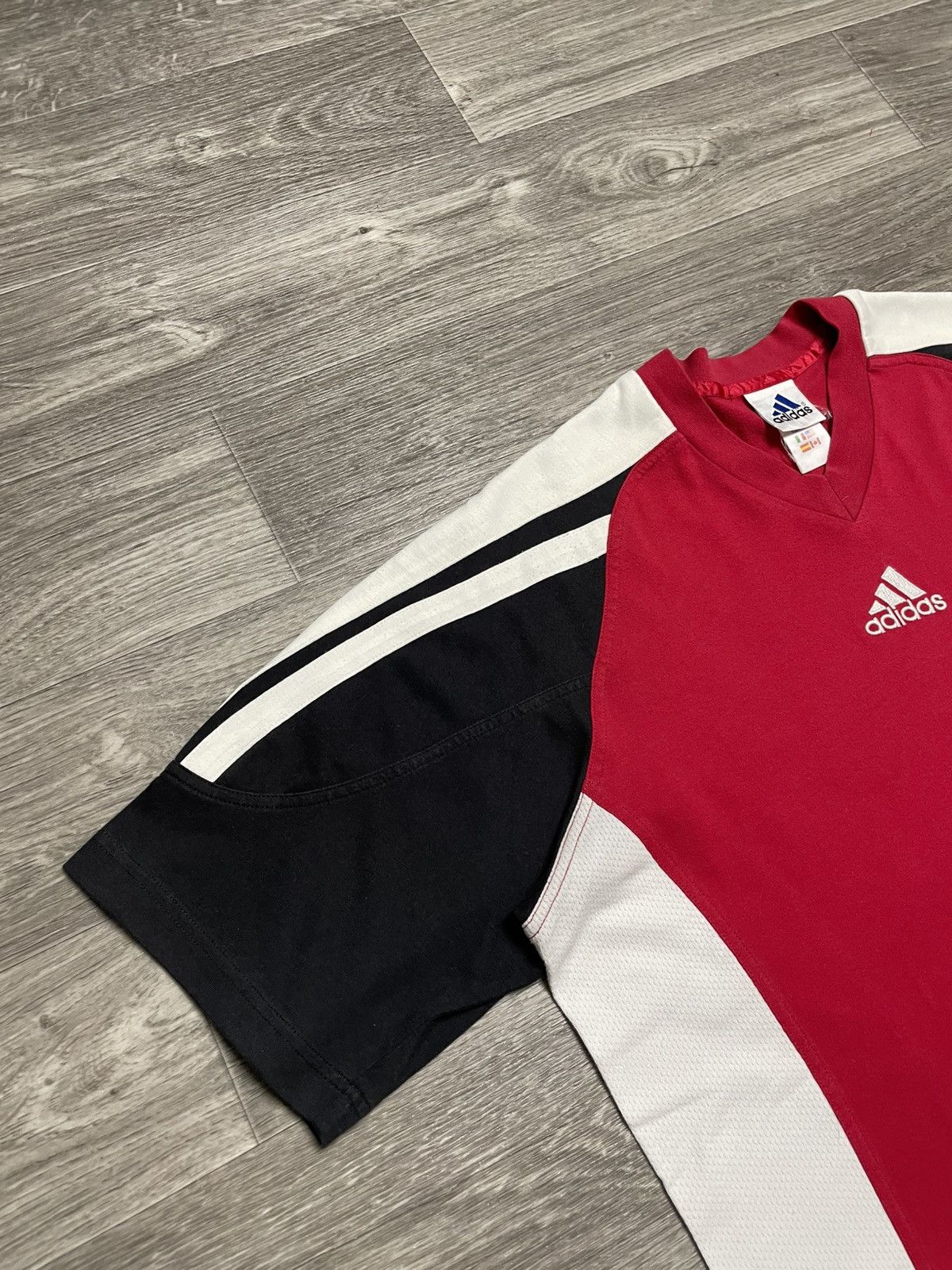 Adidas Vintage 90s Adidas Retro Style T-Shirt Size US XL / EU 56 / 4 - 4 Thumbnail