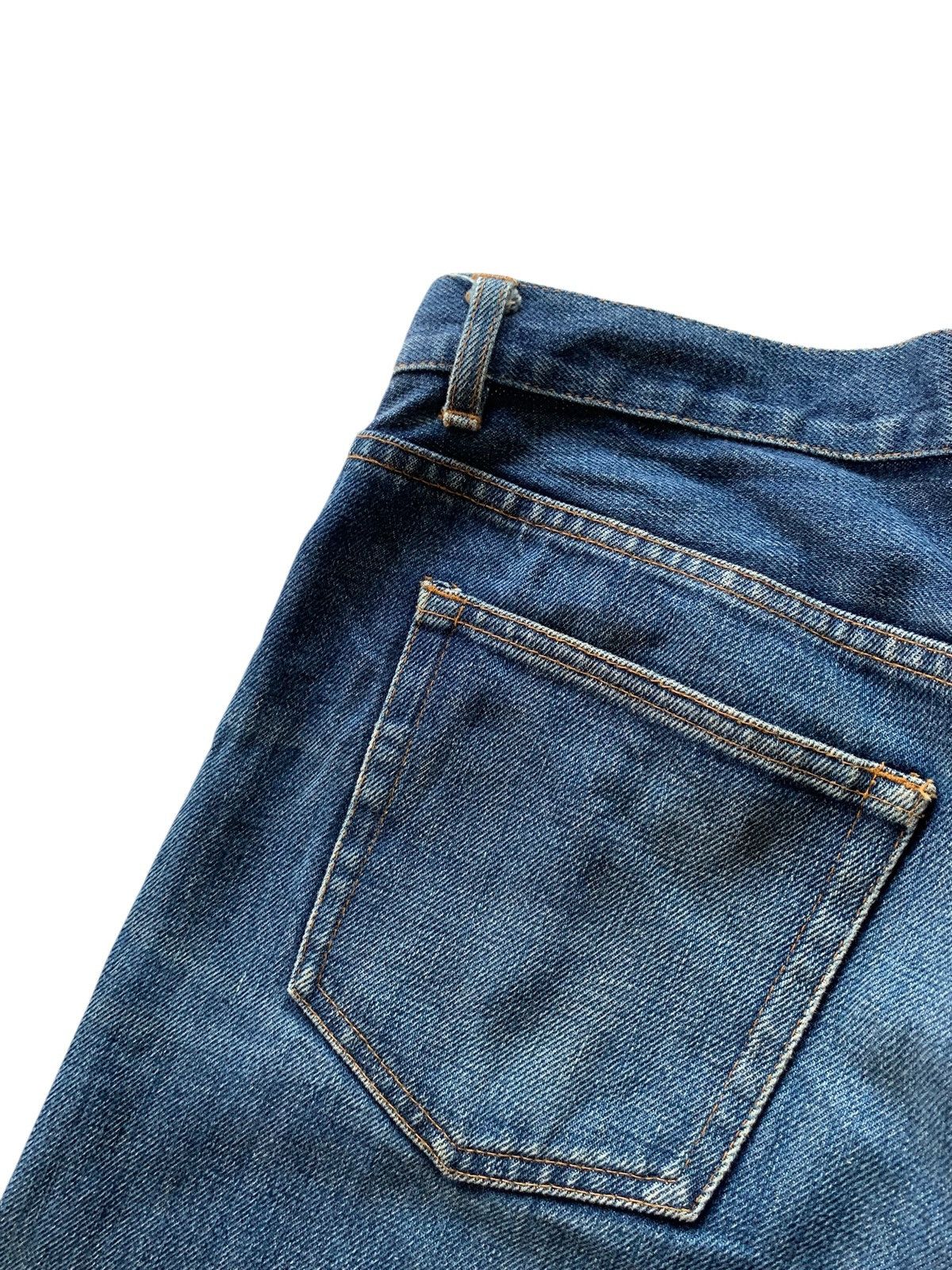 A.P.C. A.P.C SELVEDGE FADED & RUSTY JAPANESE DISTRESSED DENIM Size US 30 / EU 46 - 13 Thumbnail