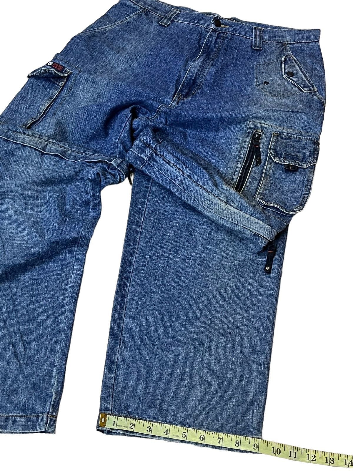 JNCO VINTAGE OTB ONE TOUGH BRAND 2 in 1 BAGGY JEANS INSPIRED JNCO Size US 34 / EU 50 - 13 Thumbnail