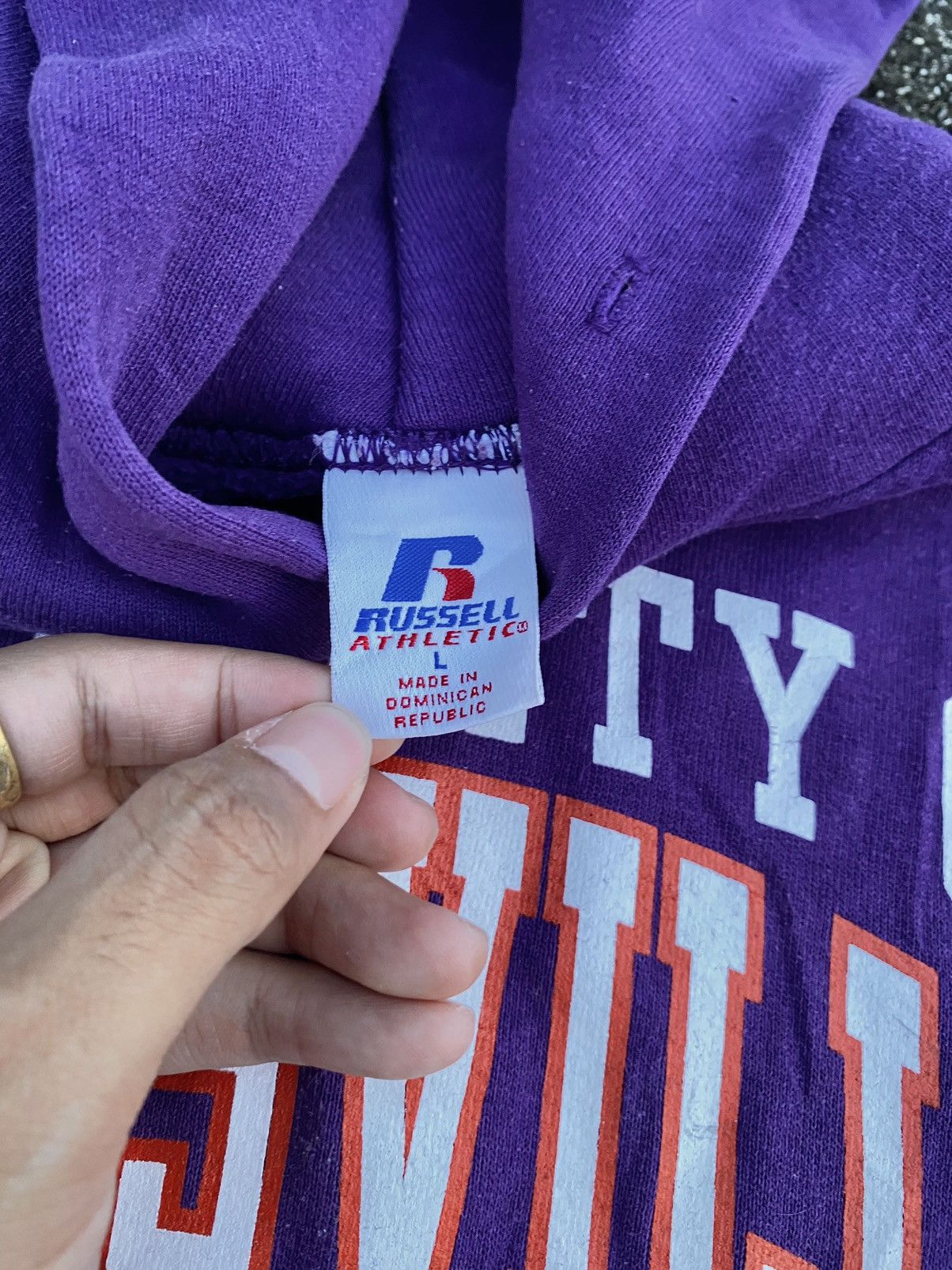 Russell Athletic Vintage Russell Athletic Hoodie “EVANSVILLE” Size US L / EU 52-54 / 3 - 5 Thumbnail